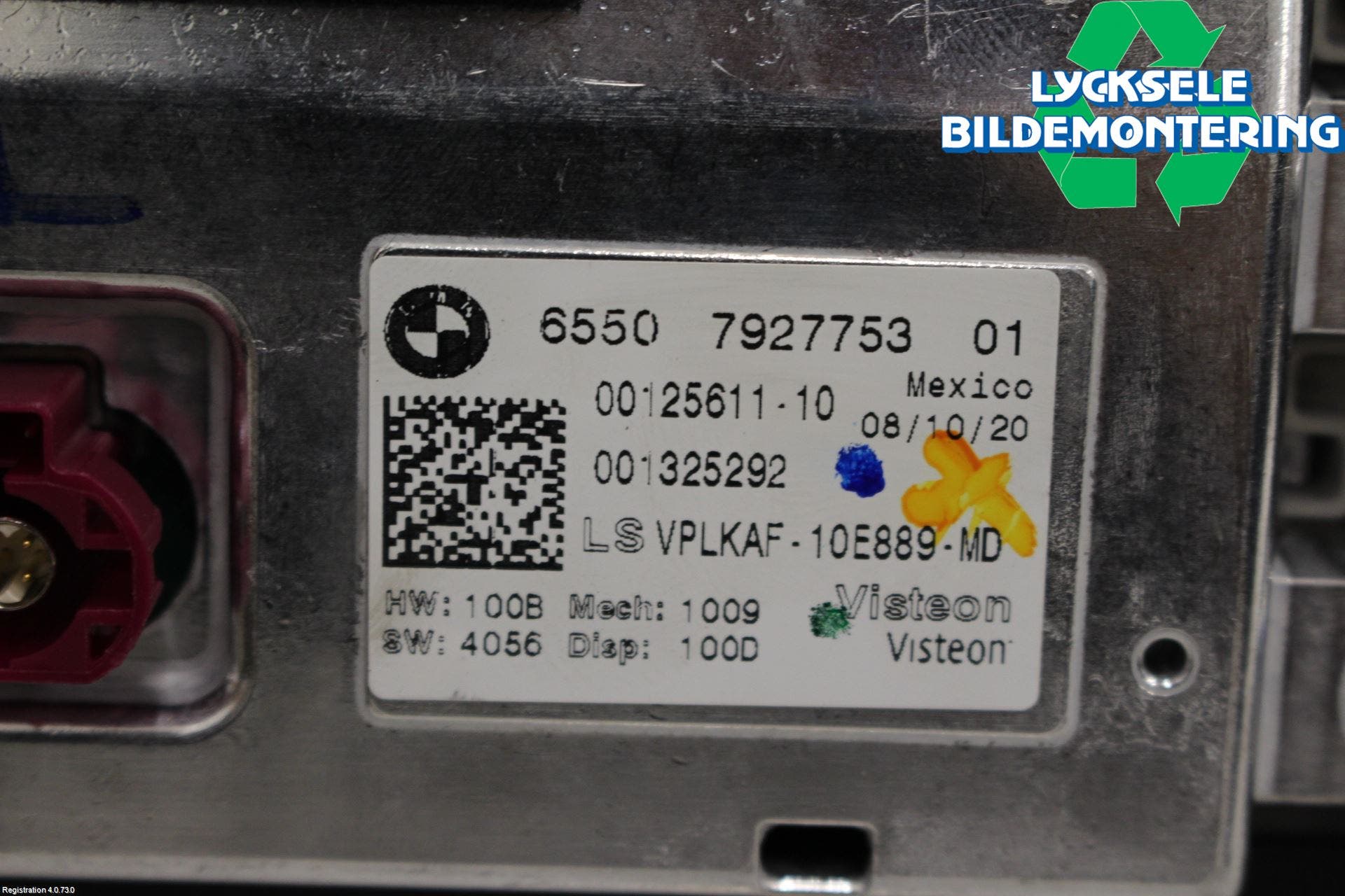 BMW 3 G20/G21/G80/G81 19- Bildskärm