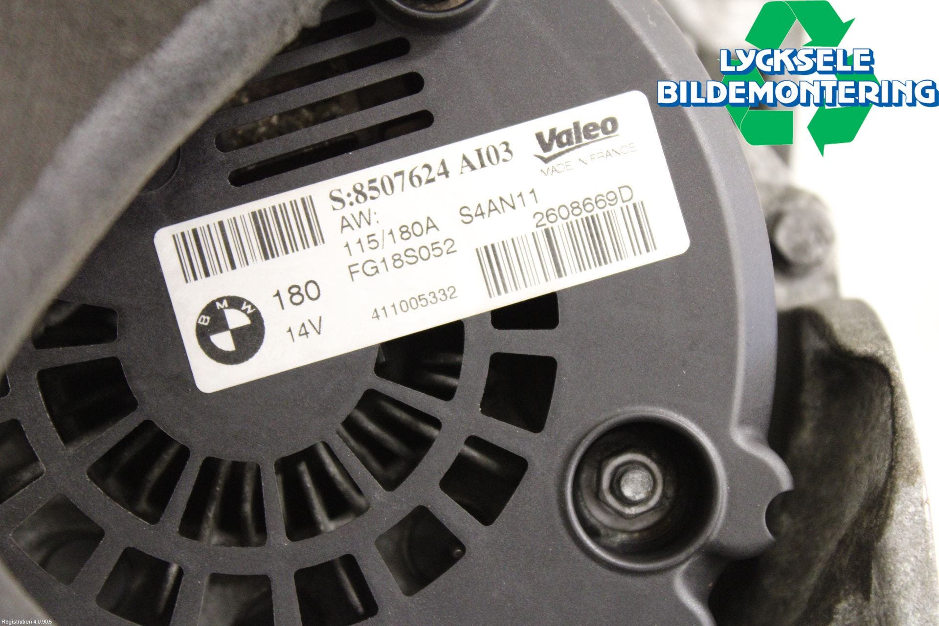 BMW 3 E90/91 SED/TOU 05-12 Generator