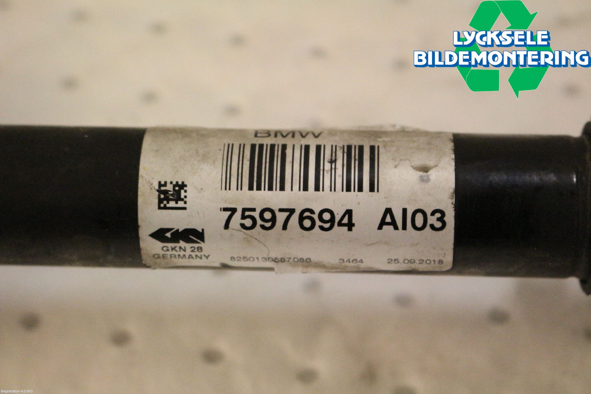 BMW 3 F30/F31/F80 12-19 Drivaxel Fram Höger