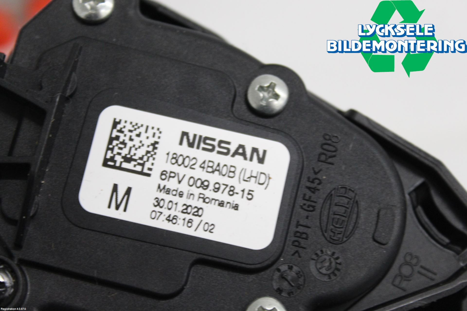 Nissan QASHQAI 17-21 Gaspedal