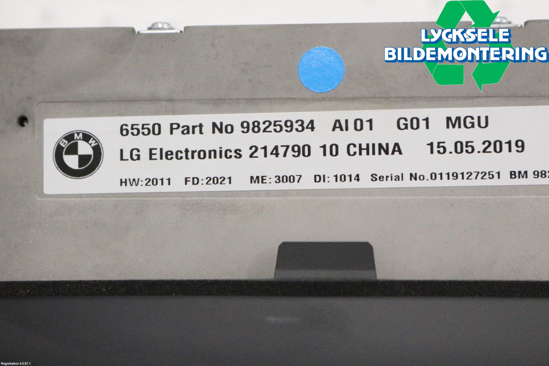 BMW X3 G01 18- Bildskärm