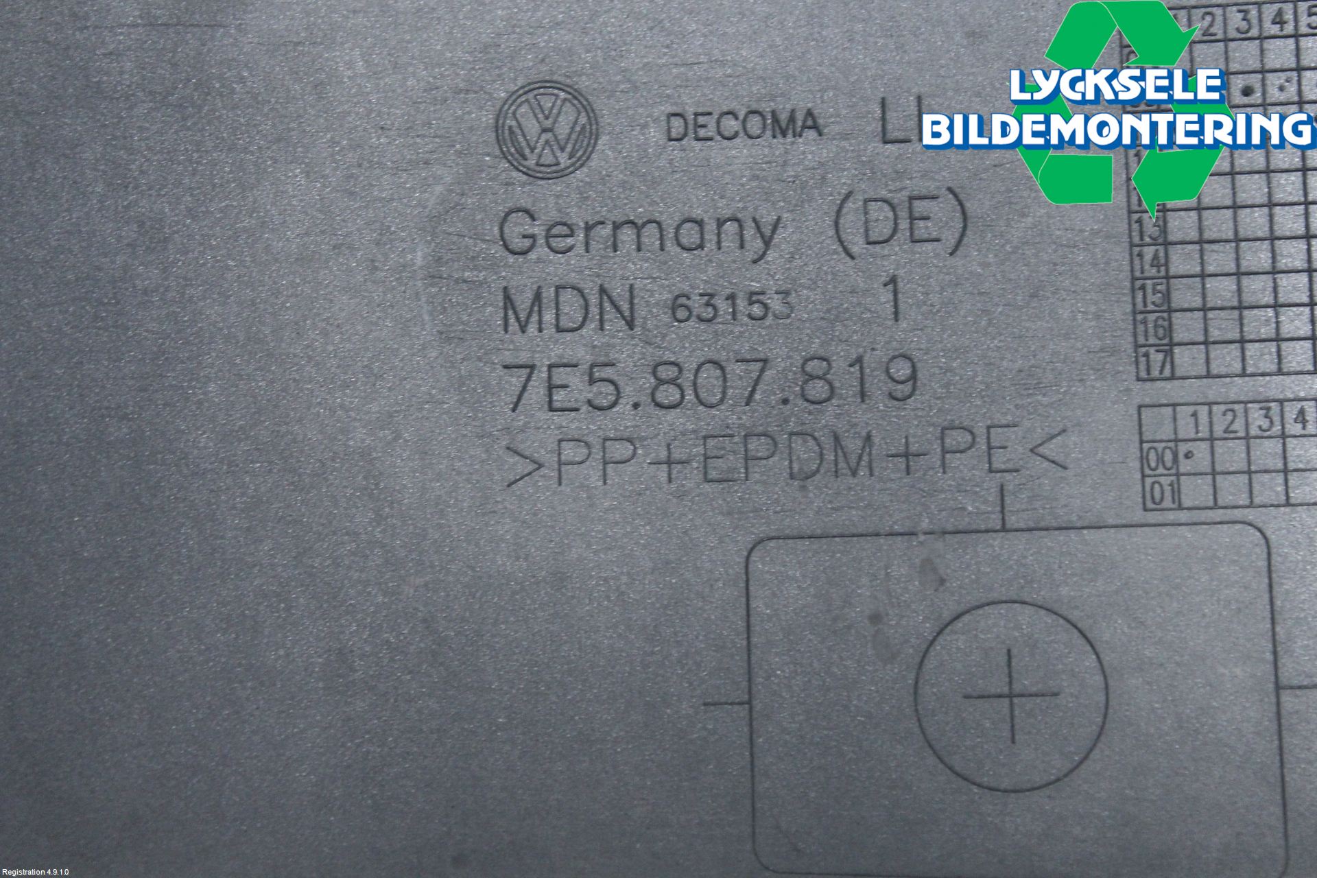 Volkswagen VW TRANSP/CARAVELLE (T5) 04-15 Stötfångardel Fram Vä