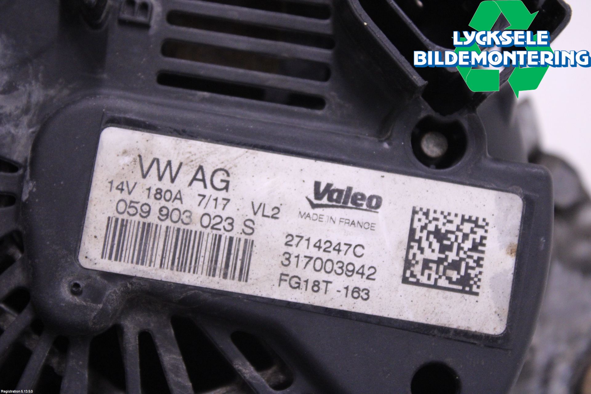 Volkswagen VW AMAROK 2H 10-22 Generator