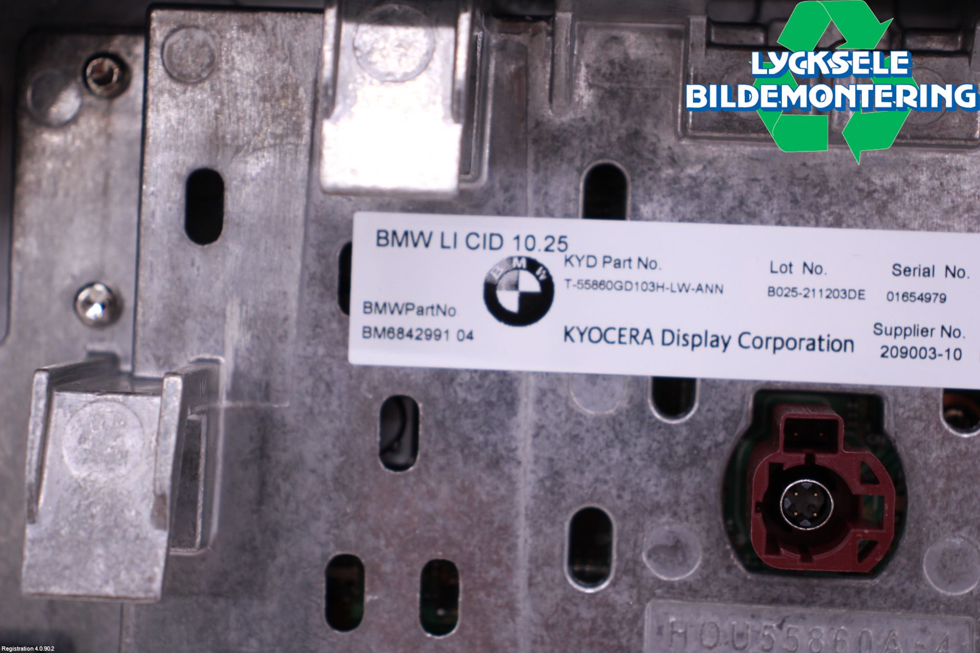 BMW i3 I01 13-22 Multifunktionsdisplay