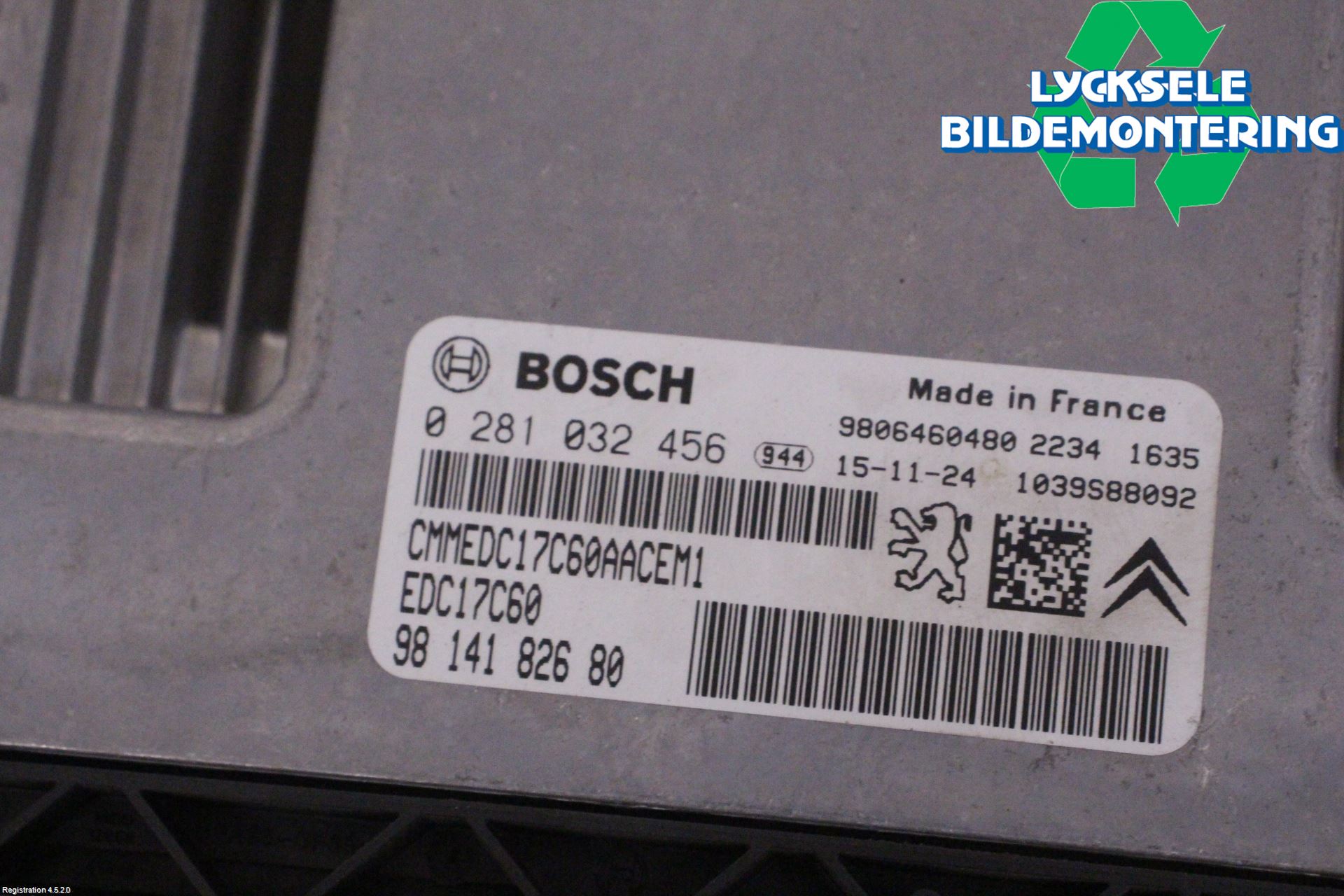 Peugeot PARTNER 16-18 Styrenhet Inspump Diesel