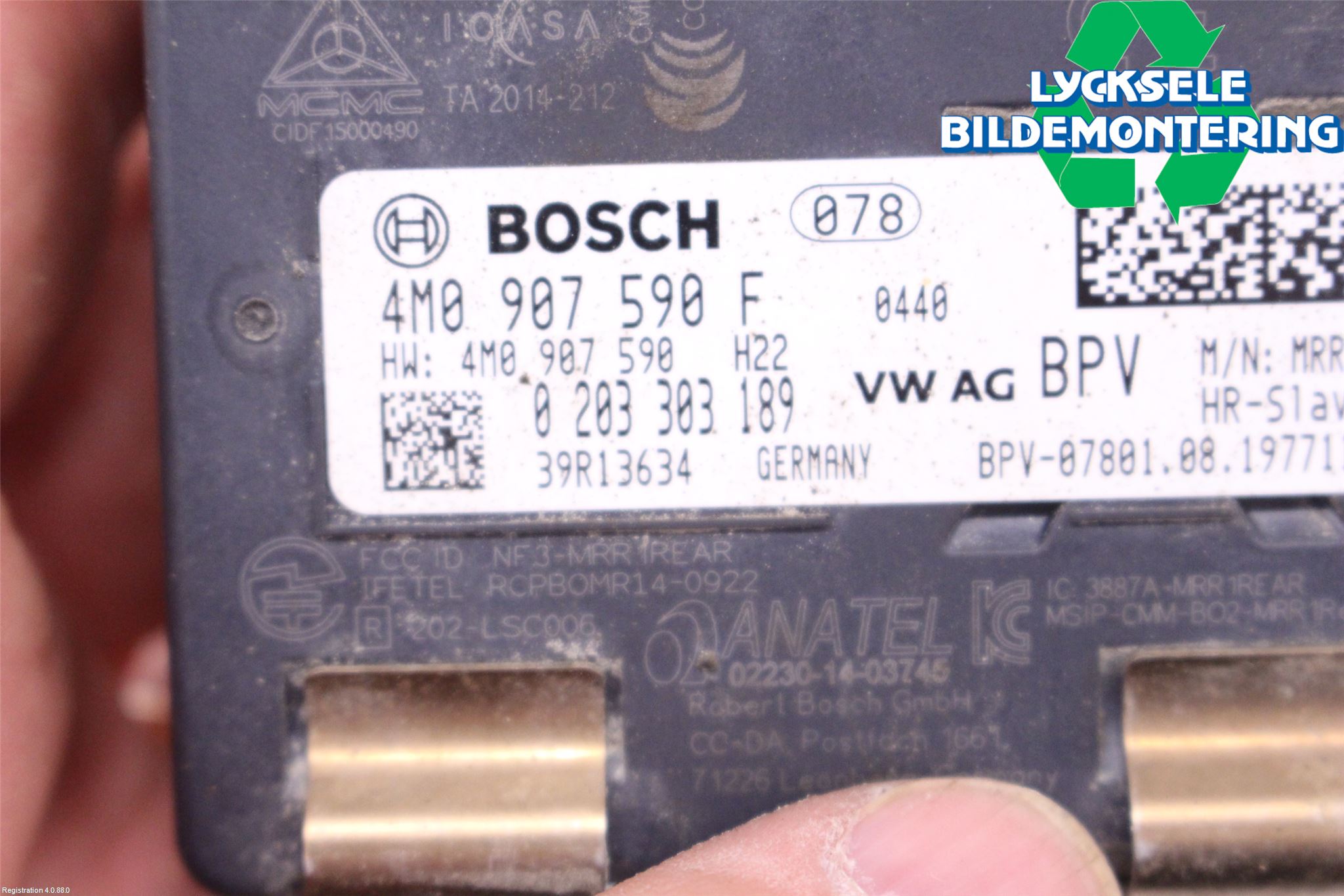 Audi A4 ALLROAD 17- Sensor Aktivt Kollisionsskydd