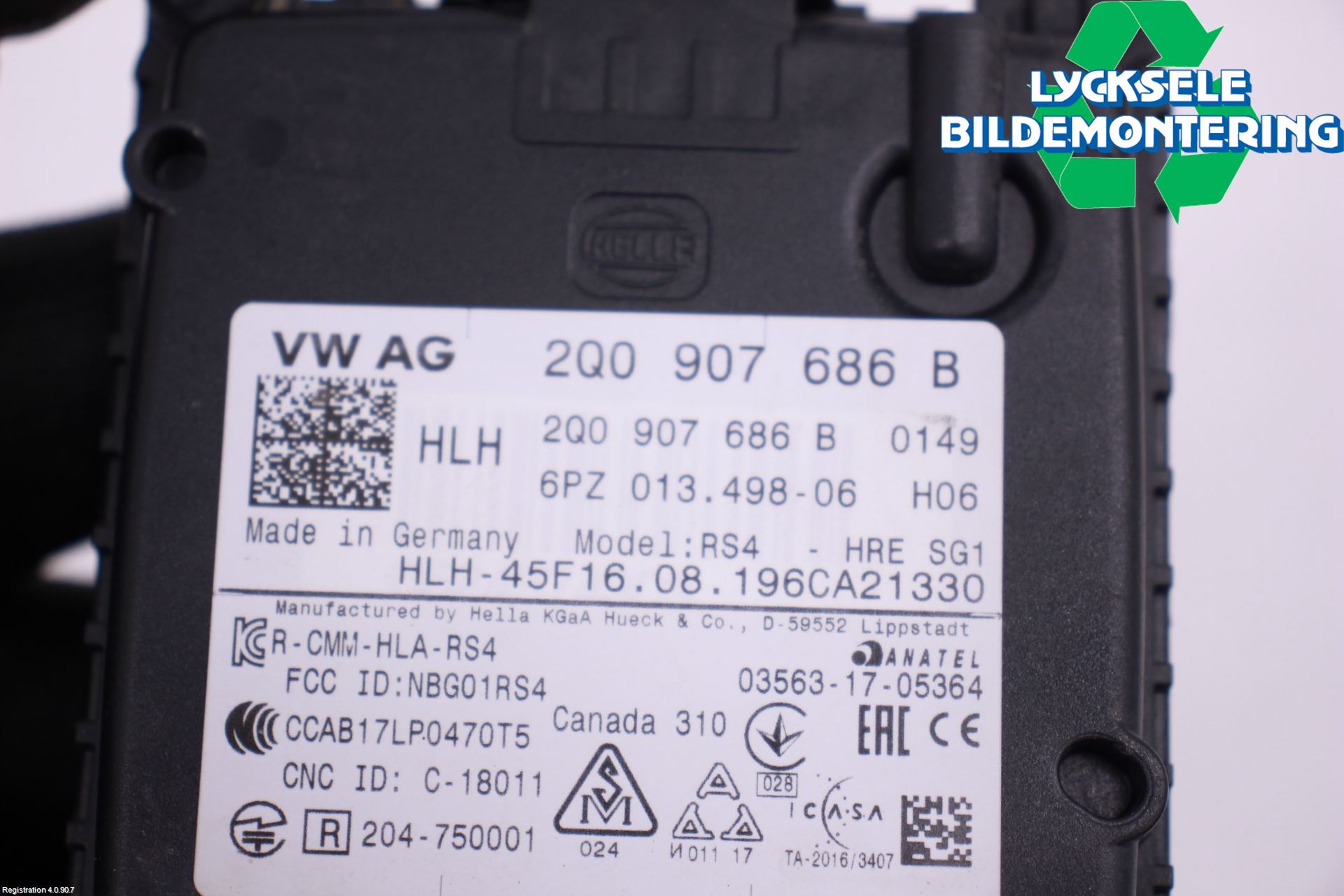 Skoda SUPERB 16-24 Sensor Aktivt Kollisionsskydd