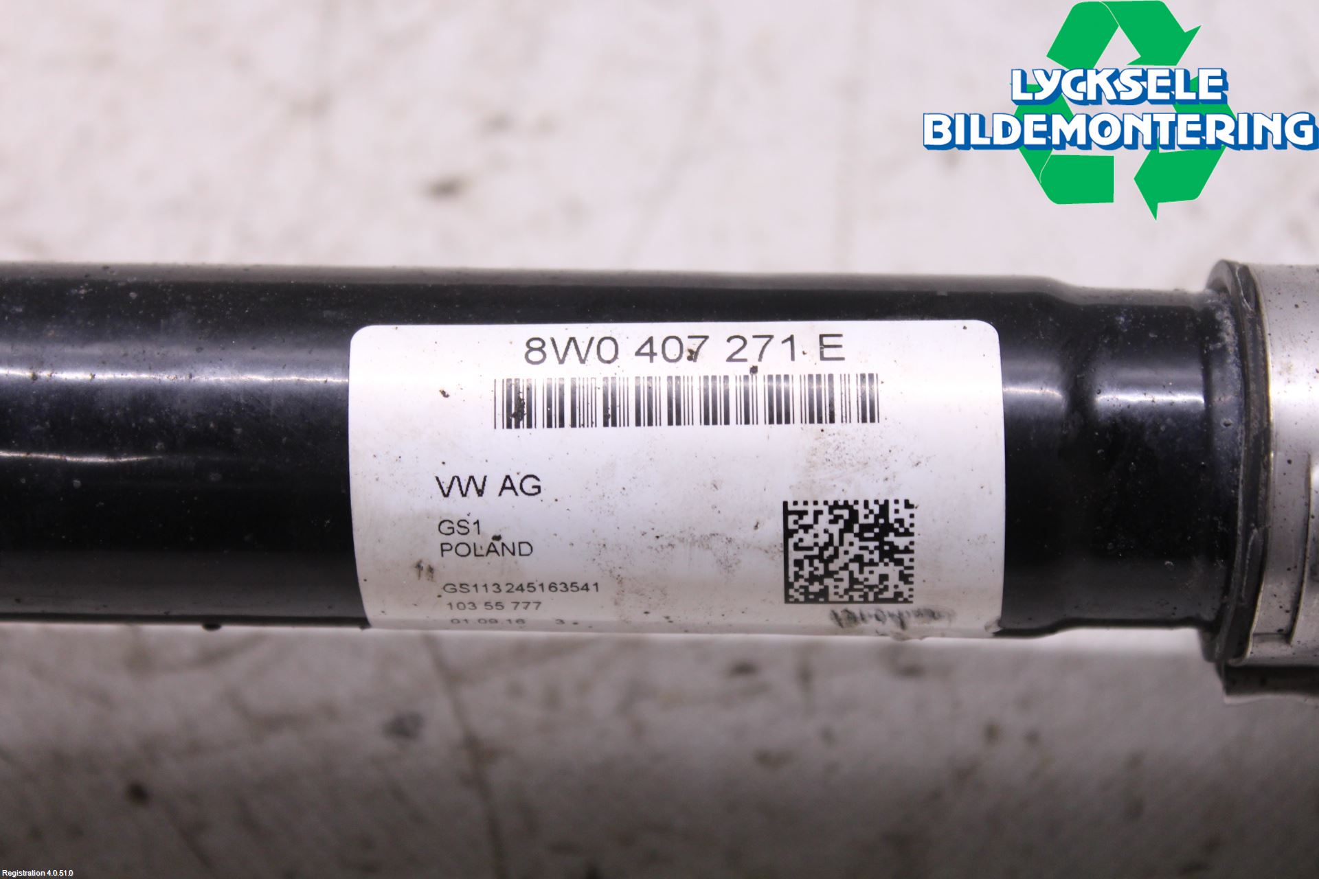 Audi A5 17- Drivaxel Fram Vänster