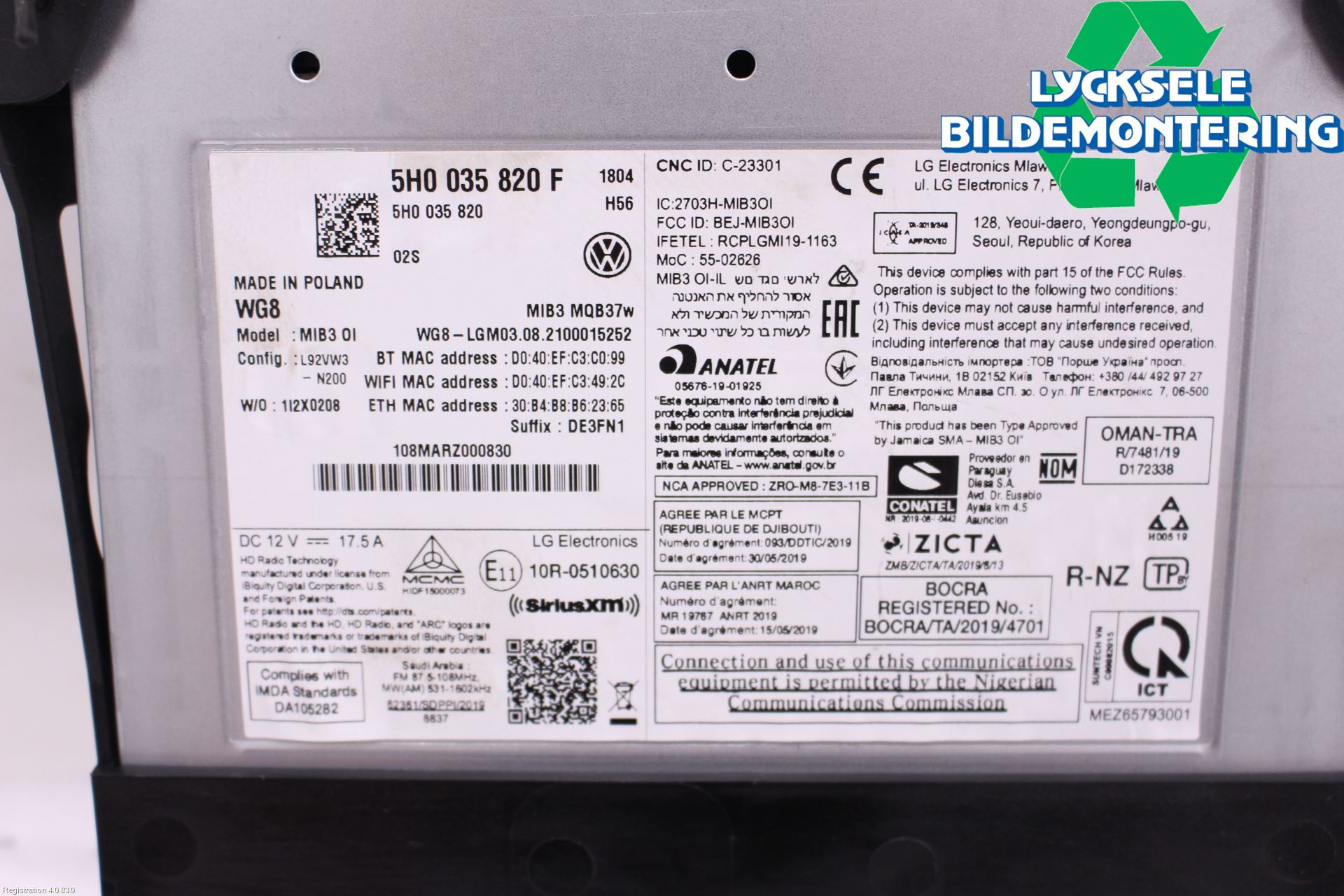 Volkswagen VW GOLF / E-GOLF VIII 20- Gps Navigator