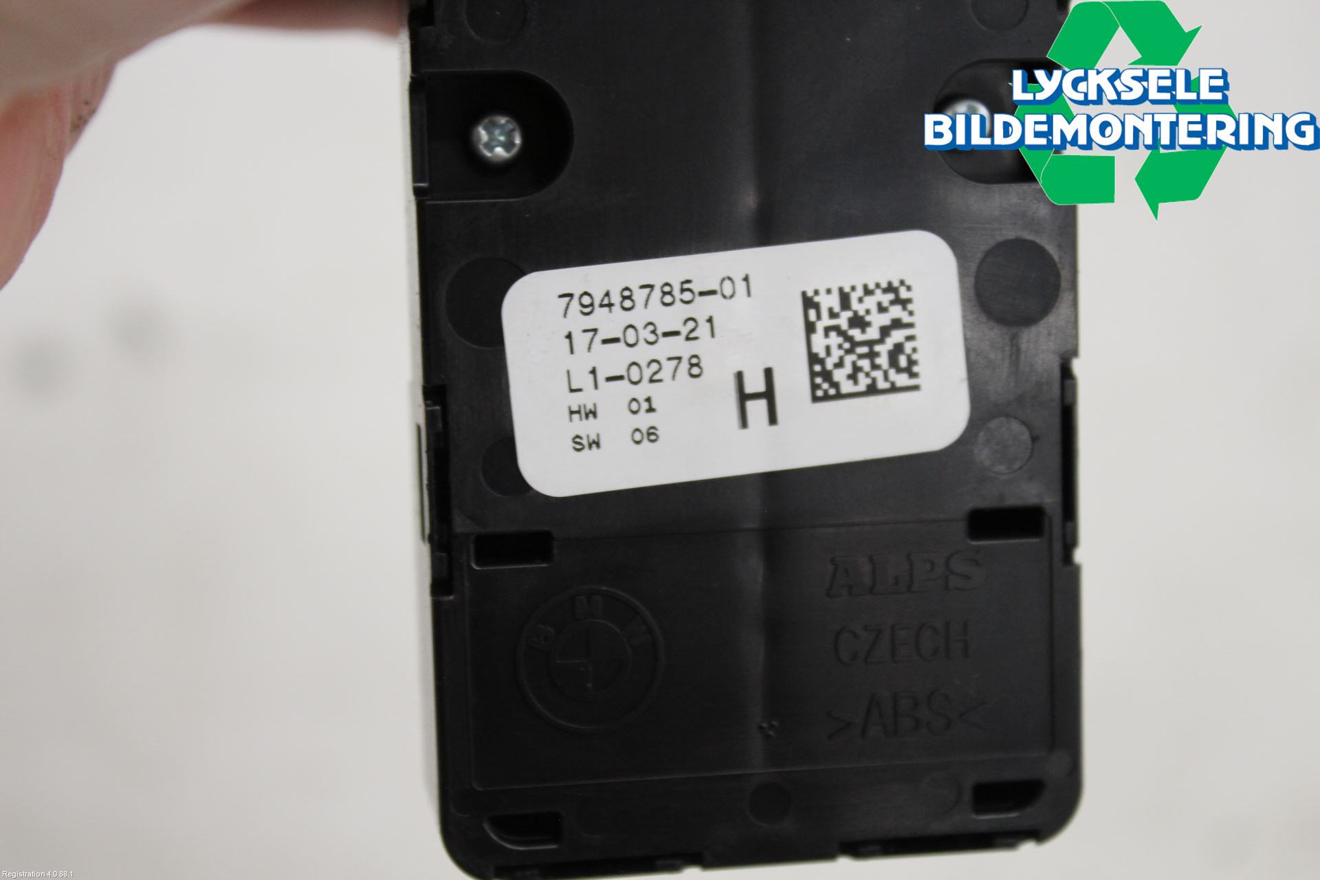 BMW 3 G20/G21/G80/G81 19- Strömställare Elhiss
