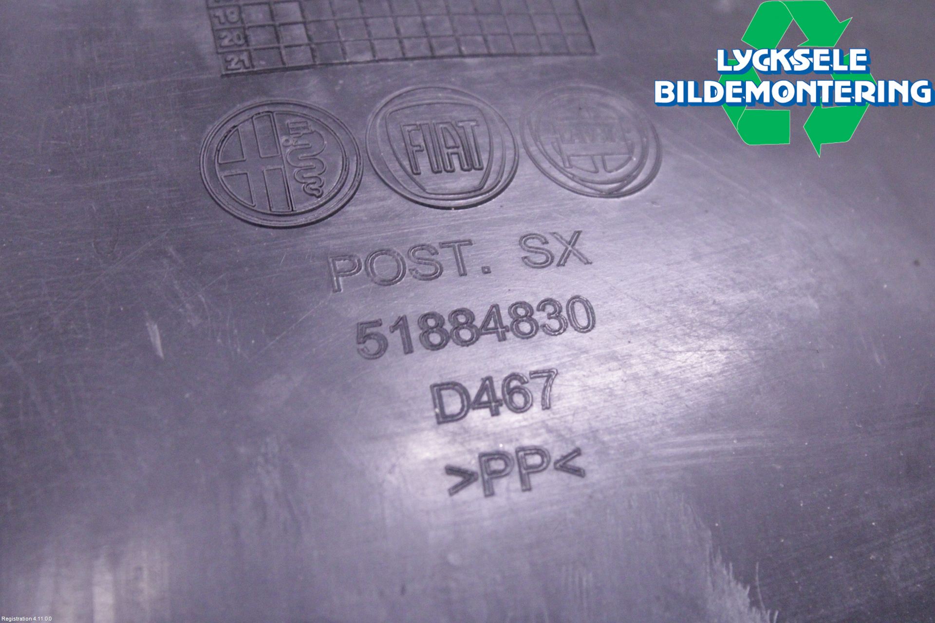 Fiat 500L 13-19 Skärm Inner