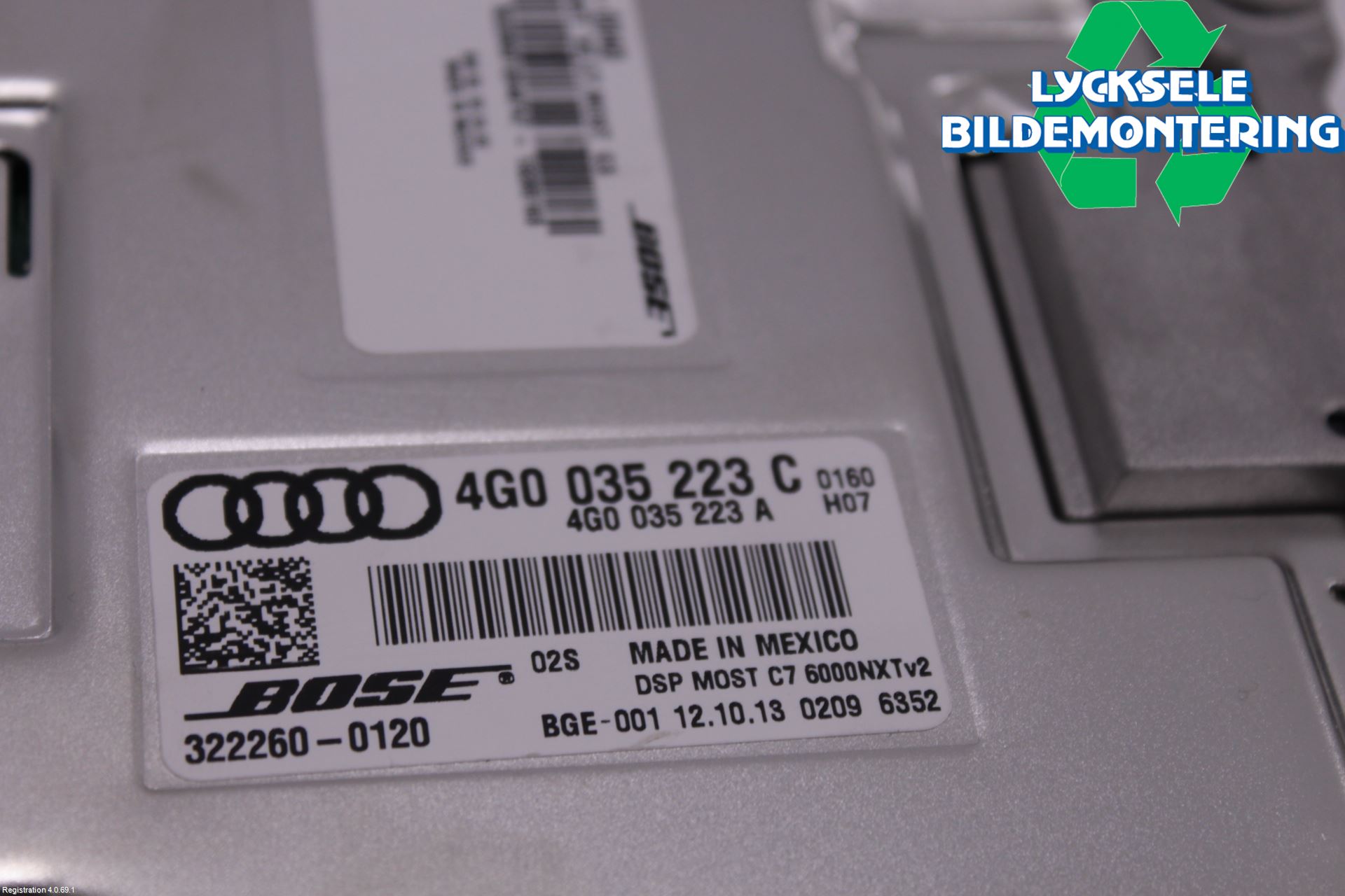 Audi A8/S8 4H 10-17 Radio-Stereo Förstärkare