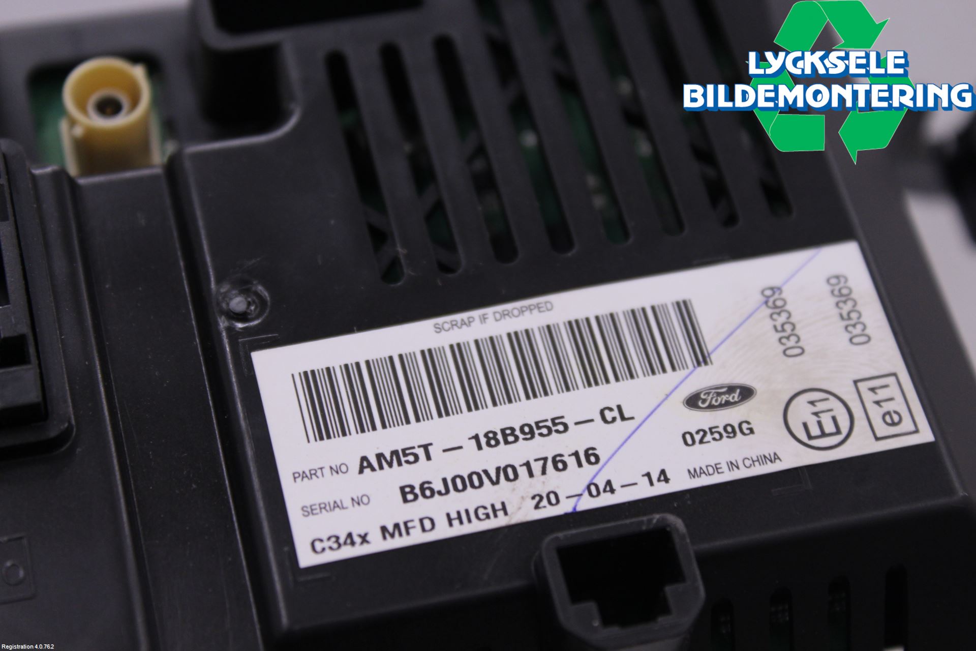 Ford RANGER EU 12-23 Färddator