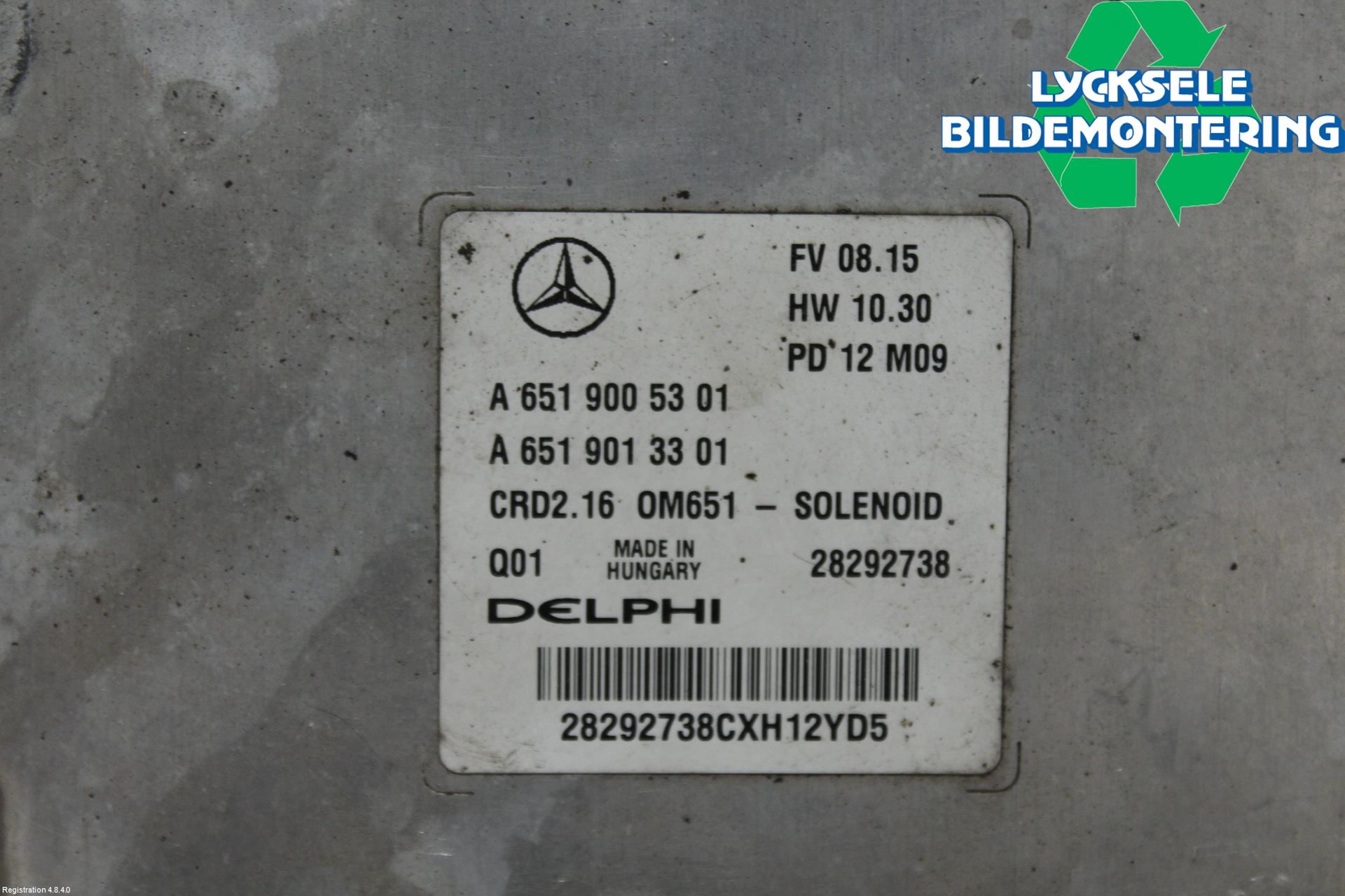 Mercedes-Benz MB E-KLASS (W212) 09-16 Styrenhet Inspump Diesel