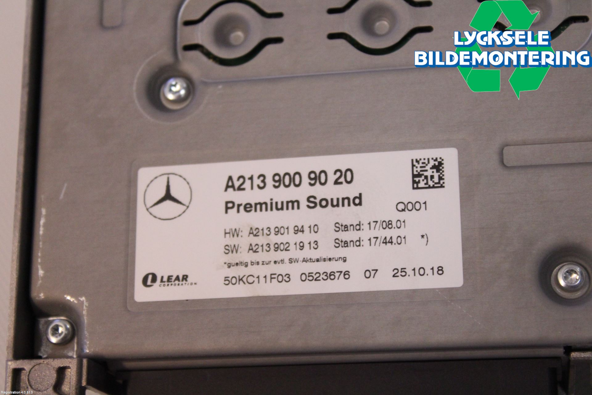 Mercedes-Benz MB C-KLASS (W205) 14-21 Radio-Stereo Förstärkare