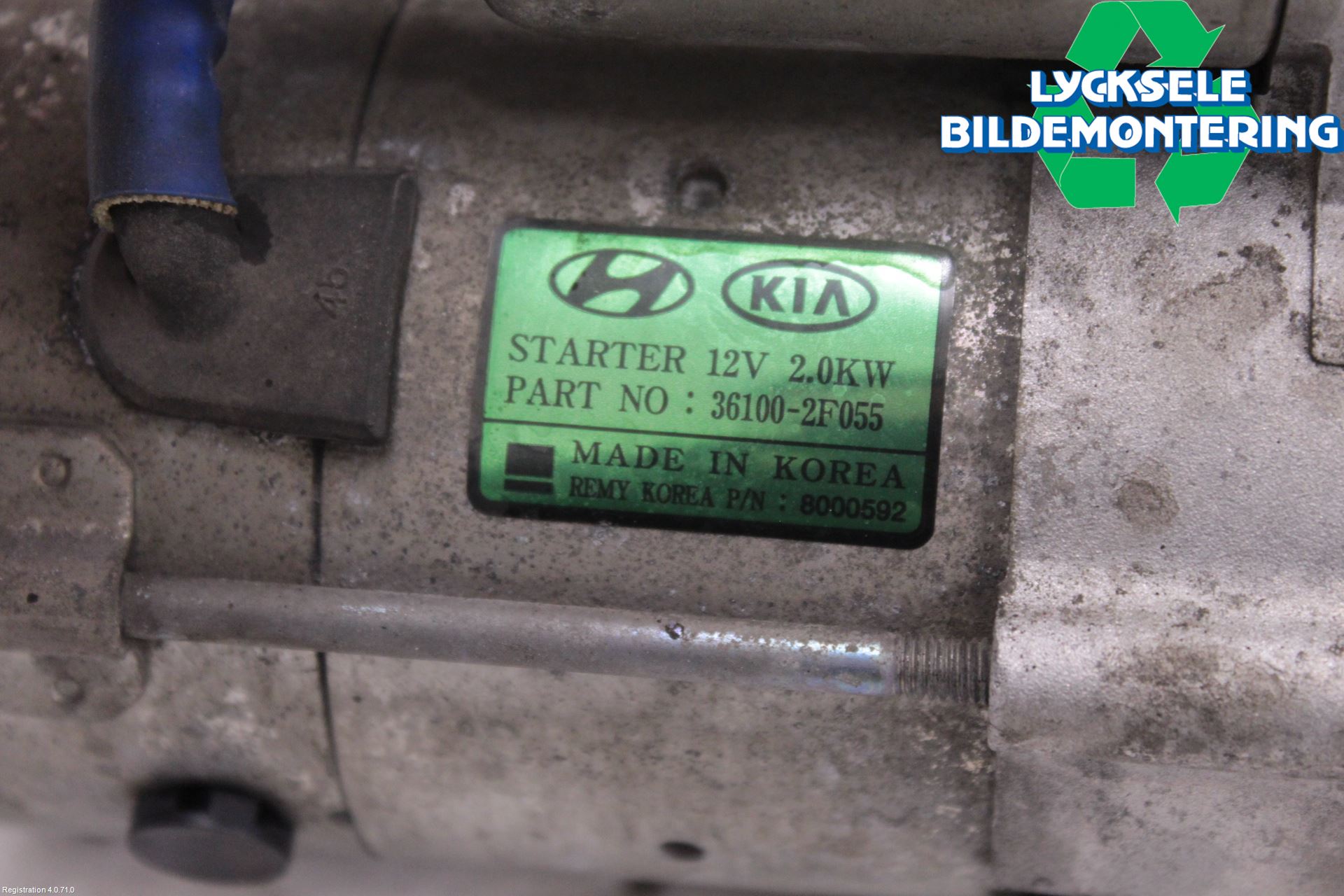 Kia SORENTO 10-14 Startmotor