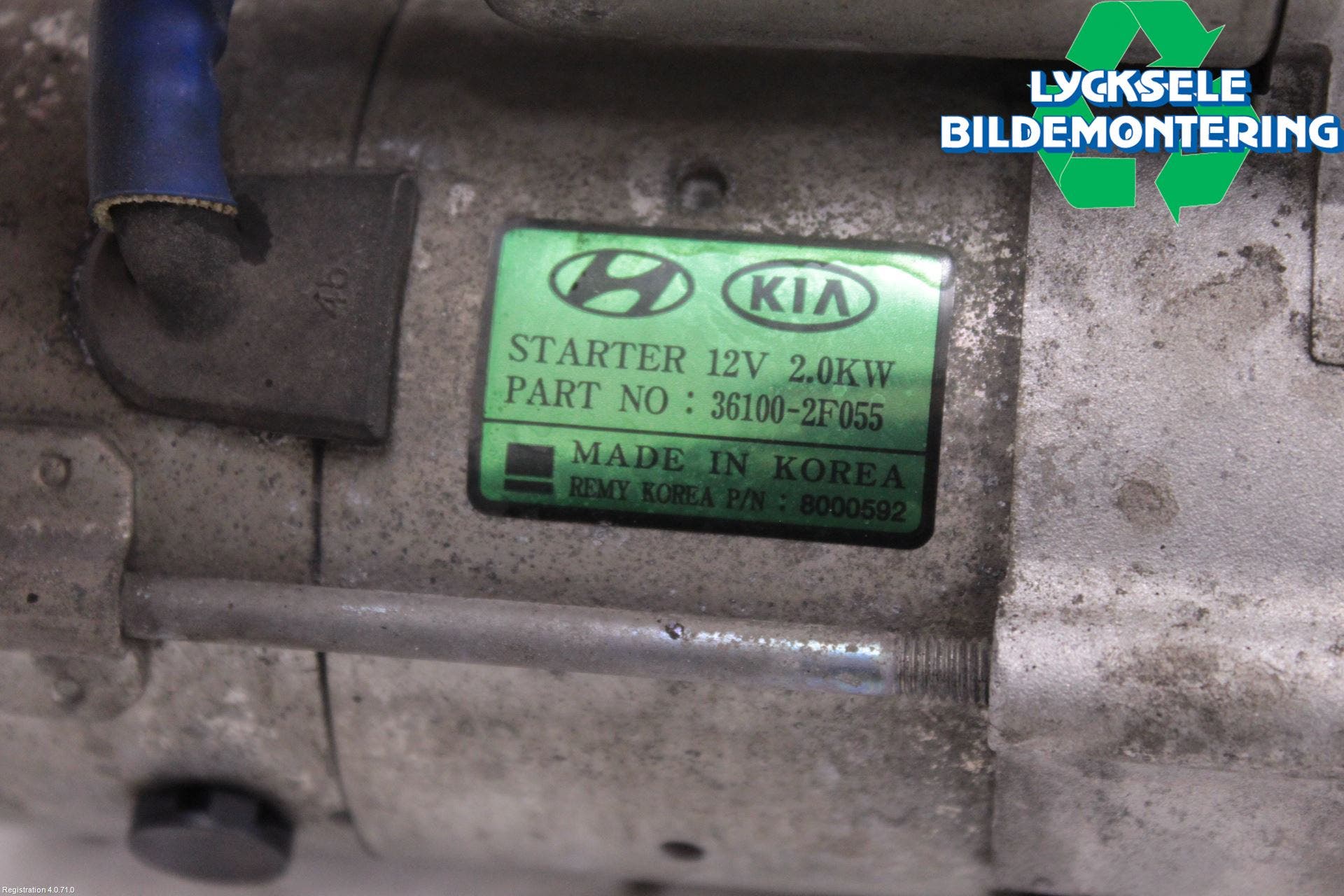 Kia SORENTO 10-14 Startmotor