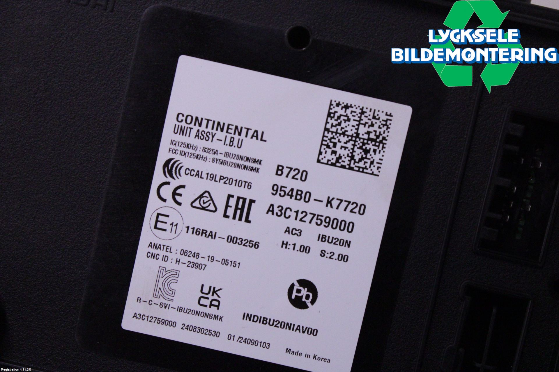 Hyundai i10 LA 20- Styrenhet Övrigt