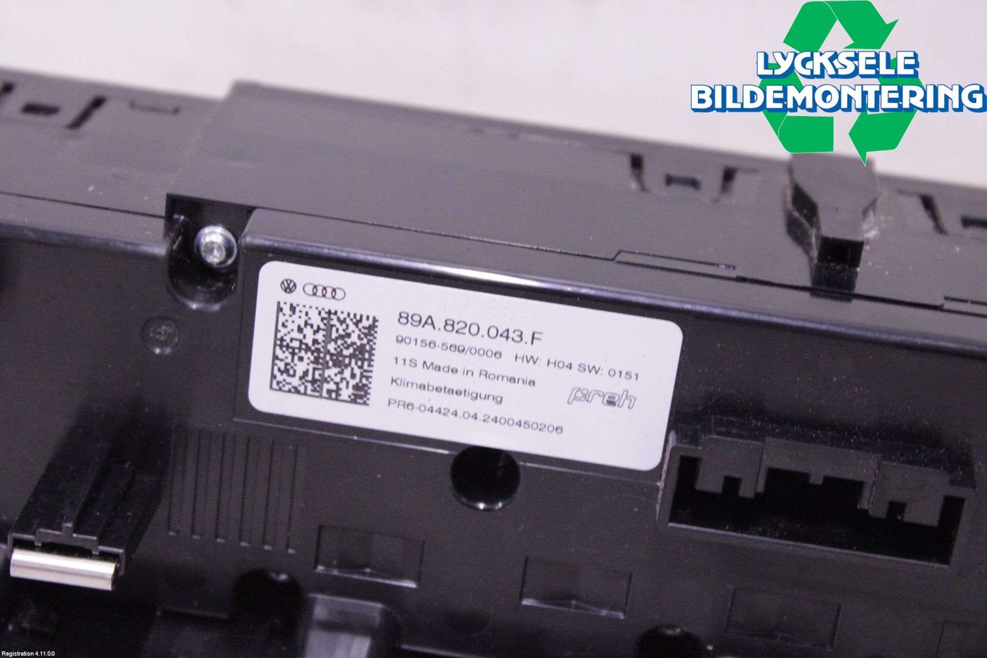 Audi Q4 E-TRON FZ 22- Ac Styrenhet Ac Manöveren