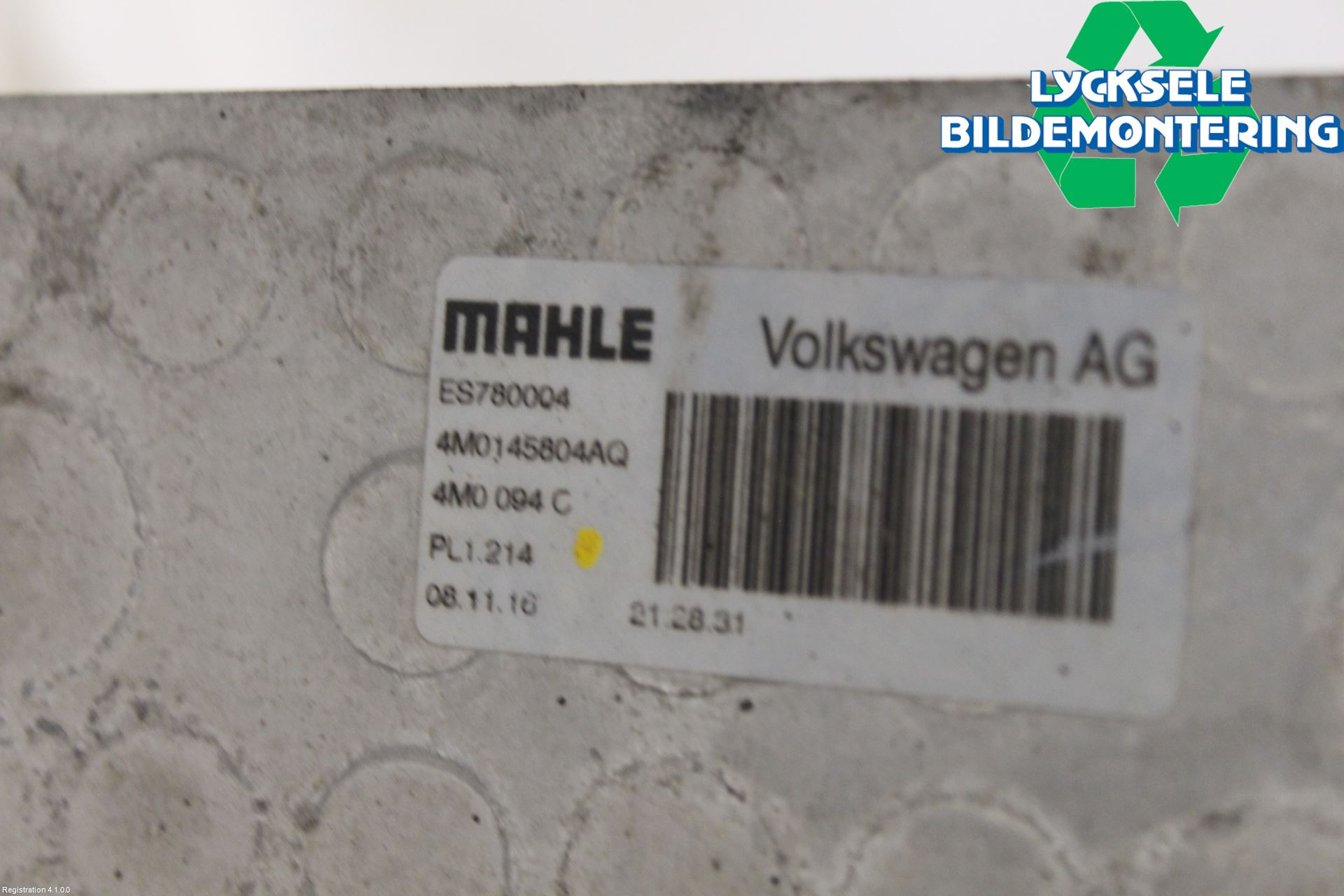 Audi Q7/SQ7 Laddluft-Intercooler Kyl