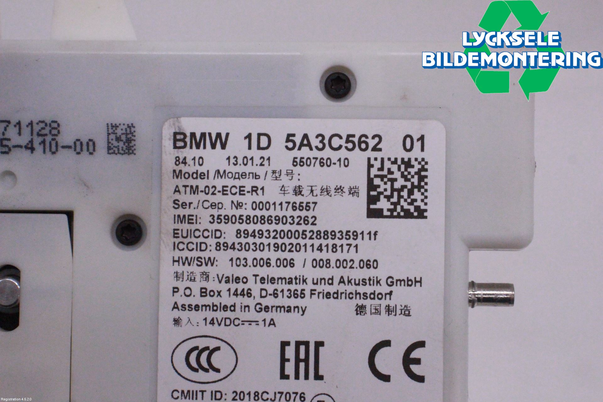 BMW X7 G07 19- Styrenhet Övrigt