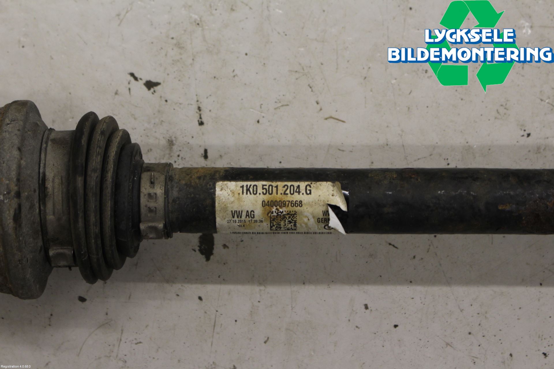 Skoda YETI Drivaxel Bak Höger