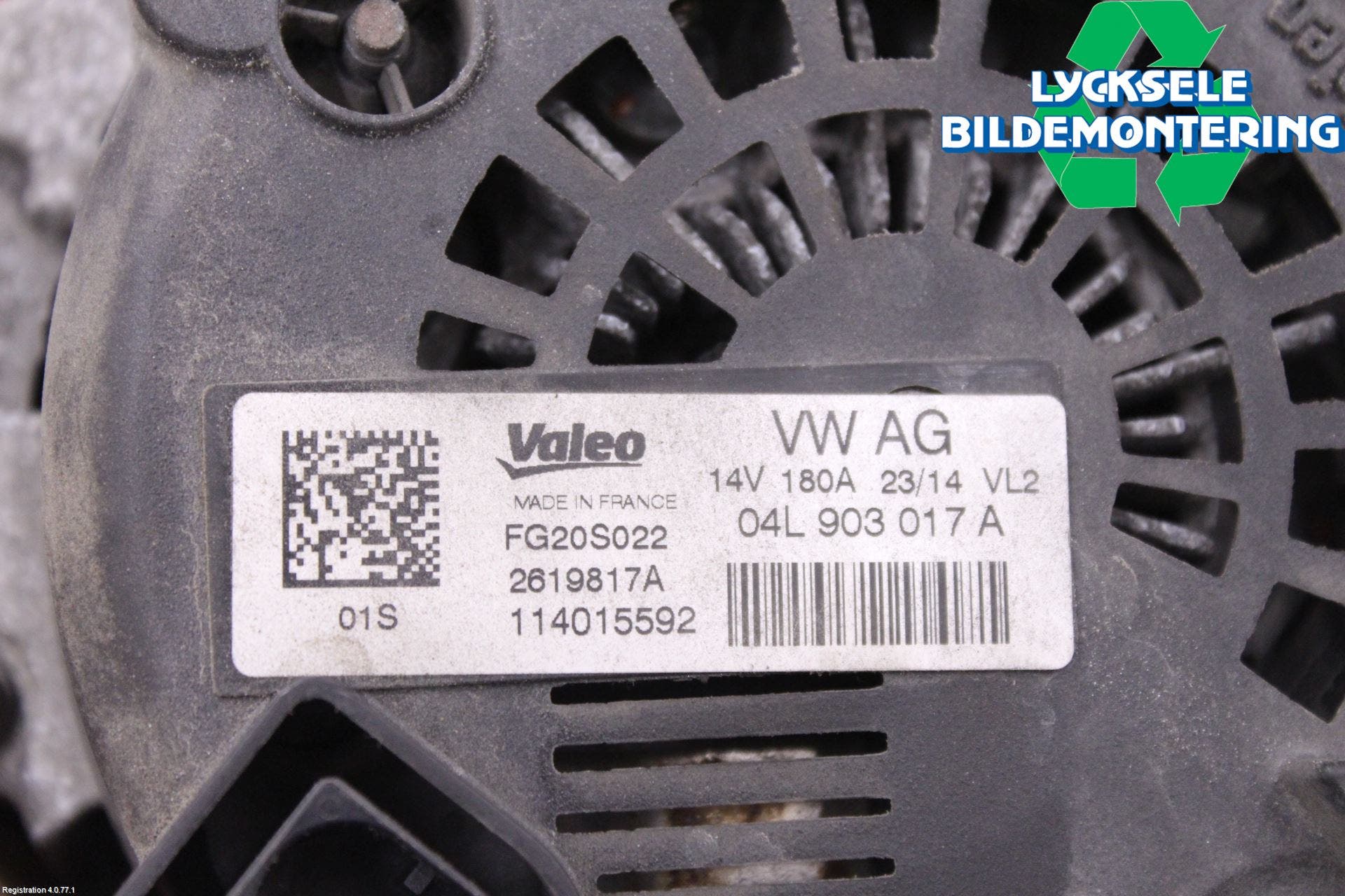 Audi A4 12-15 Generator