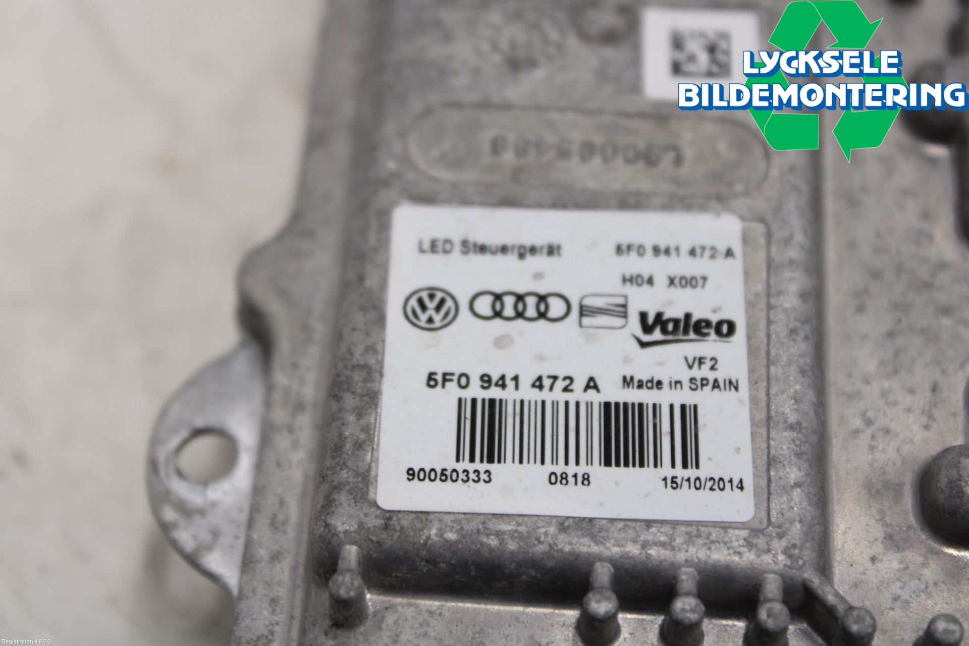 Volkswagen VW GOLF / E-GOLF VII 13-20 Styrenhet Strålkastare