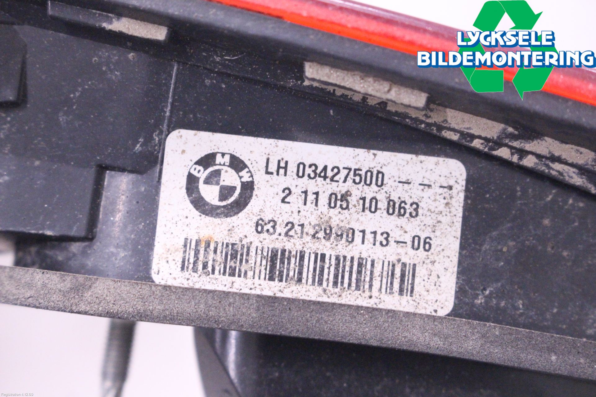 BMW X1 E84 10-15 Bakljus Lucka Vä