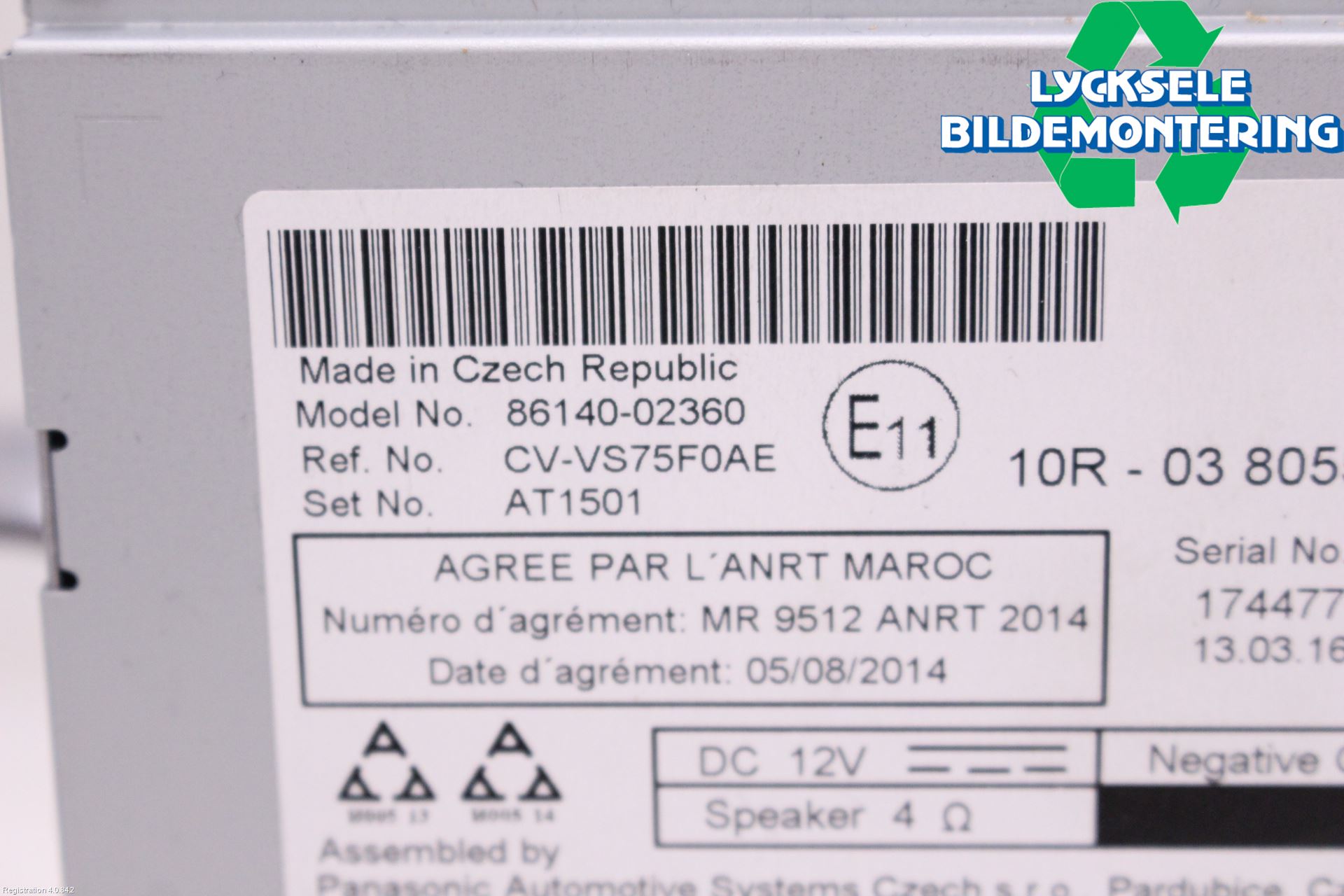 Toyota AURIS 13-19 Cd Radio - Multimediapanel