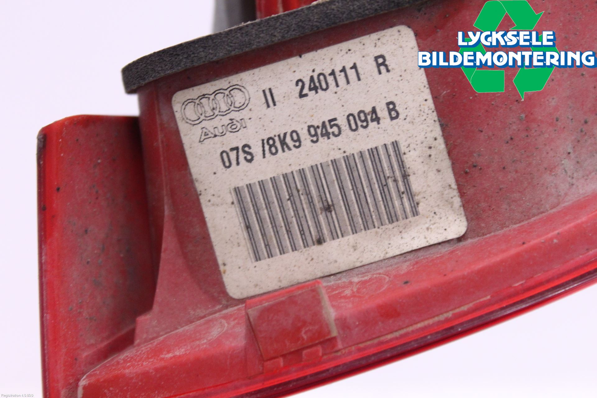 Audi A4/S4 08-11 Bakljus Lucka Hö