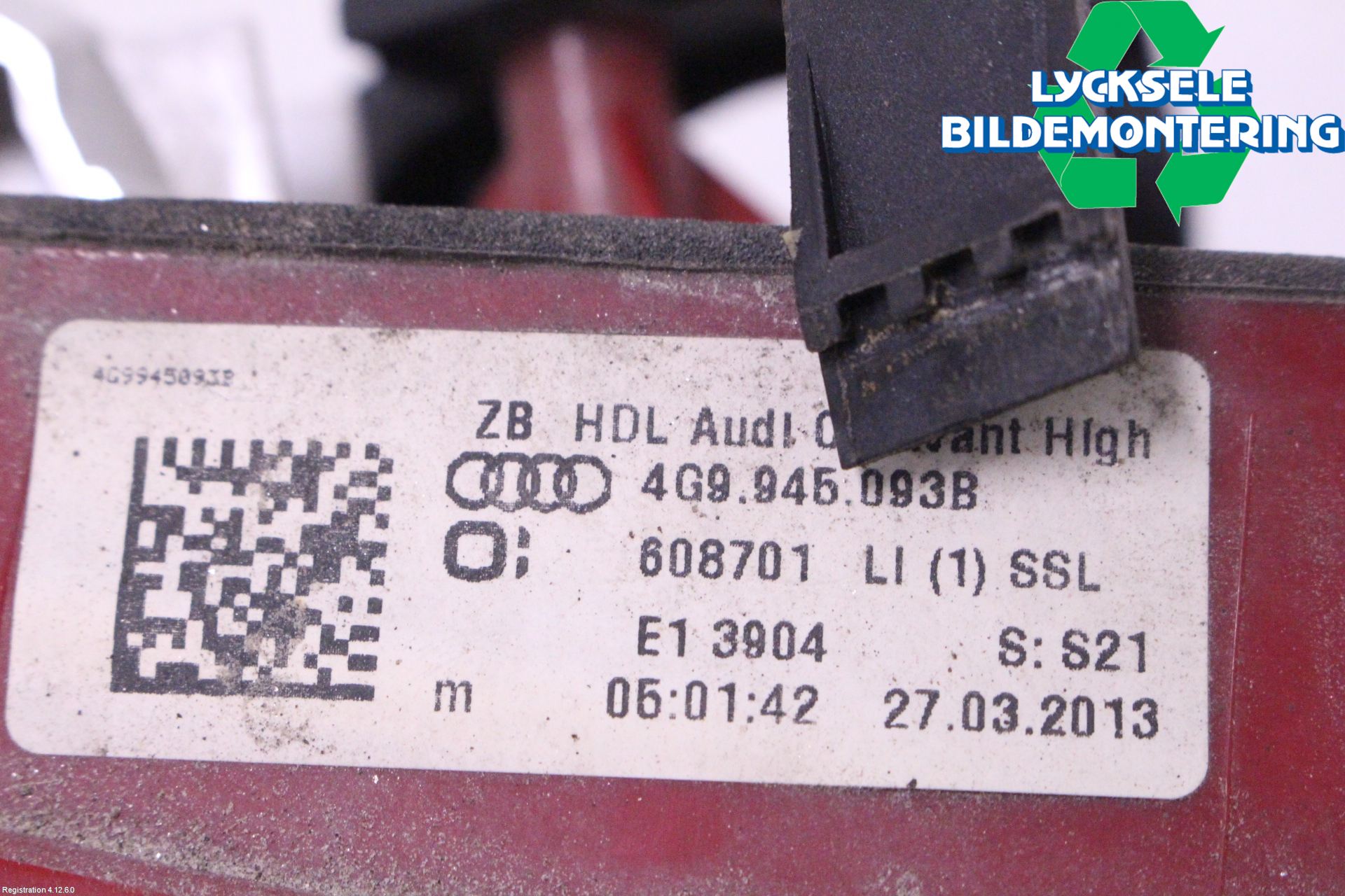 Audi A6 ALLROAD 12-18 Bakljus Lucka Vä