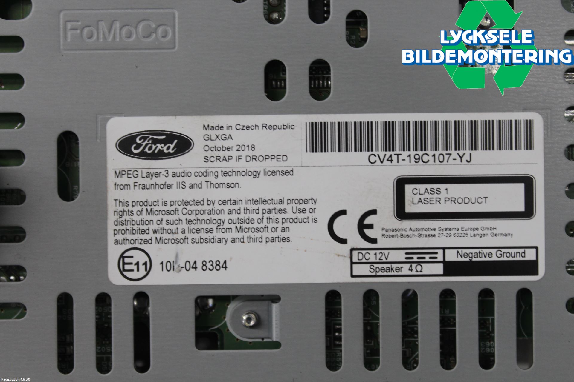 Ford KUGA 17-19 Cd Radio - Multimediapanel