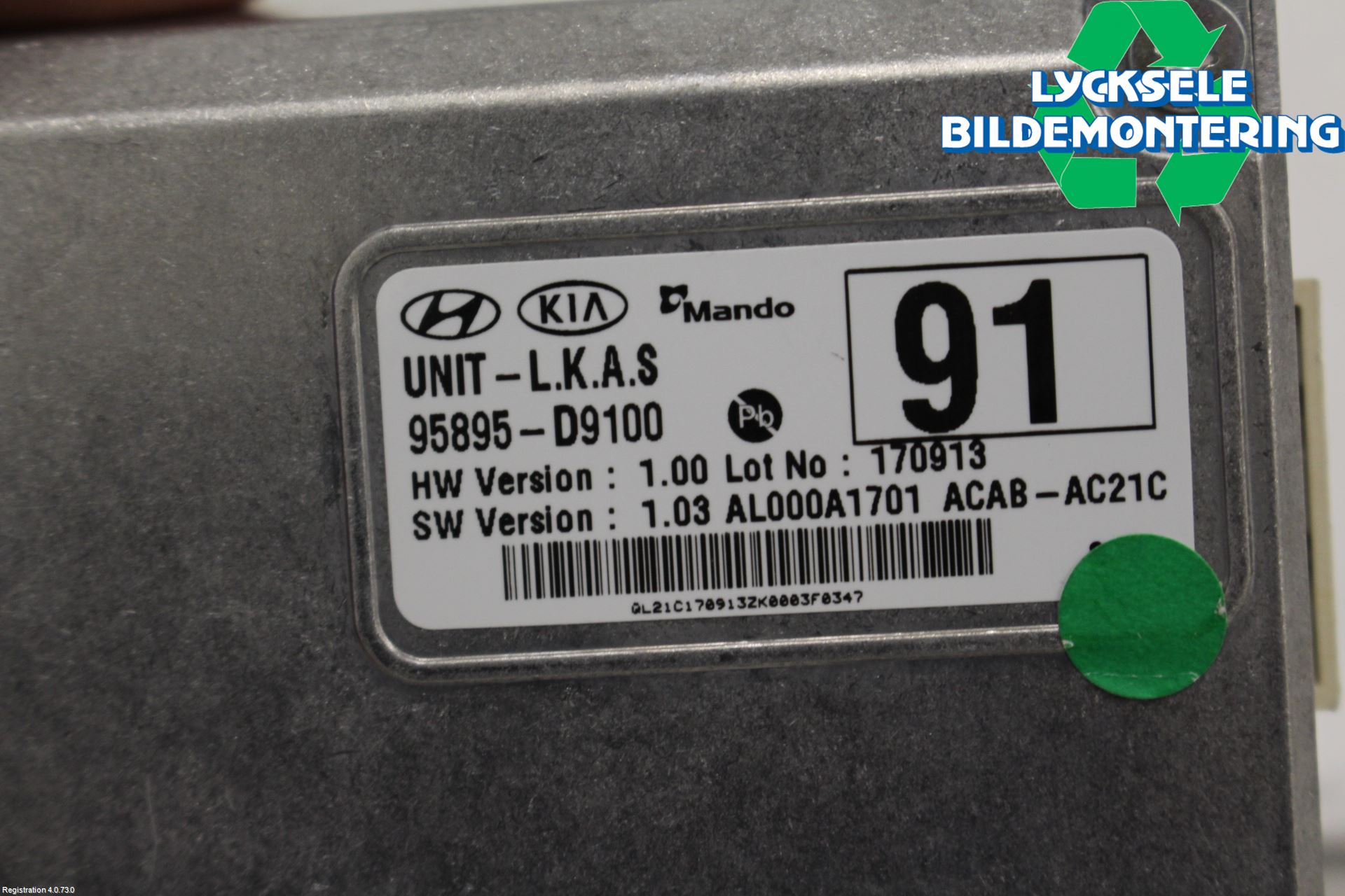 Kia SPORTAGE (QL) 16-21 Sensor Aktivt Kollisionsskydd