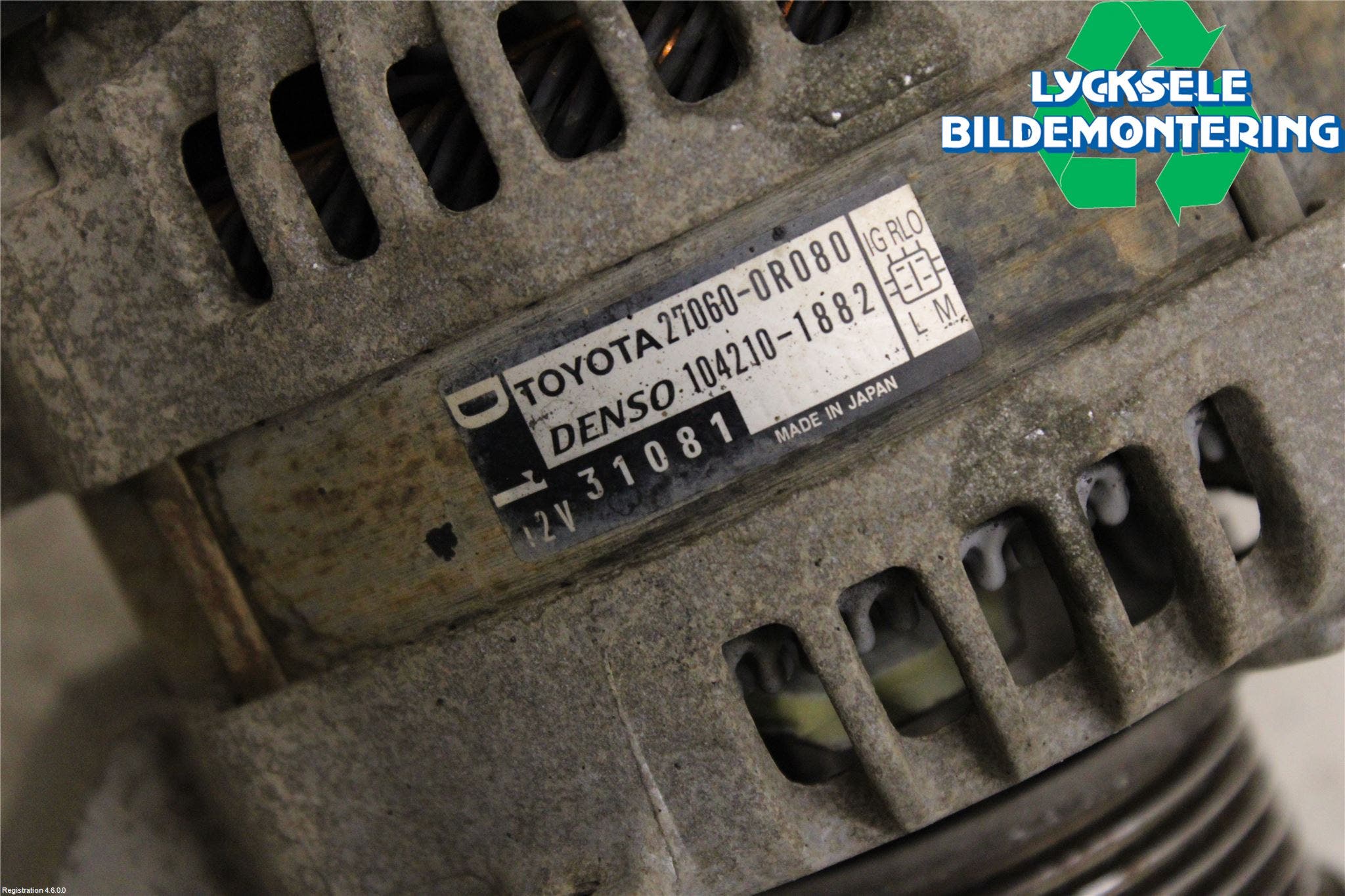 Toyota AVENSIS 09-15 Generator