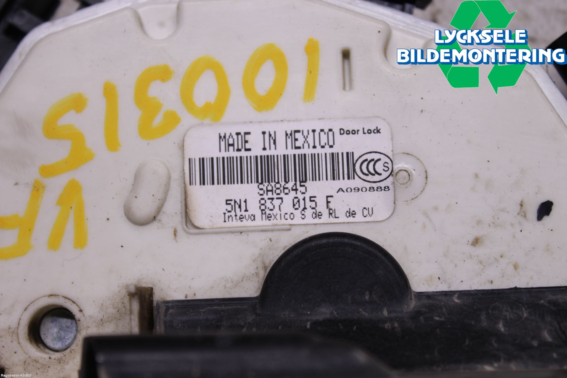 Volkswagen VW AMAROK 2H 10-22 Låskista-Dörrlås