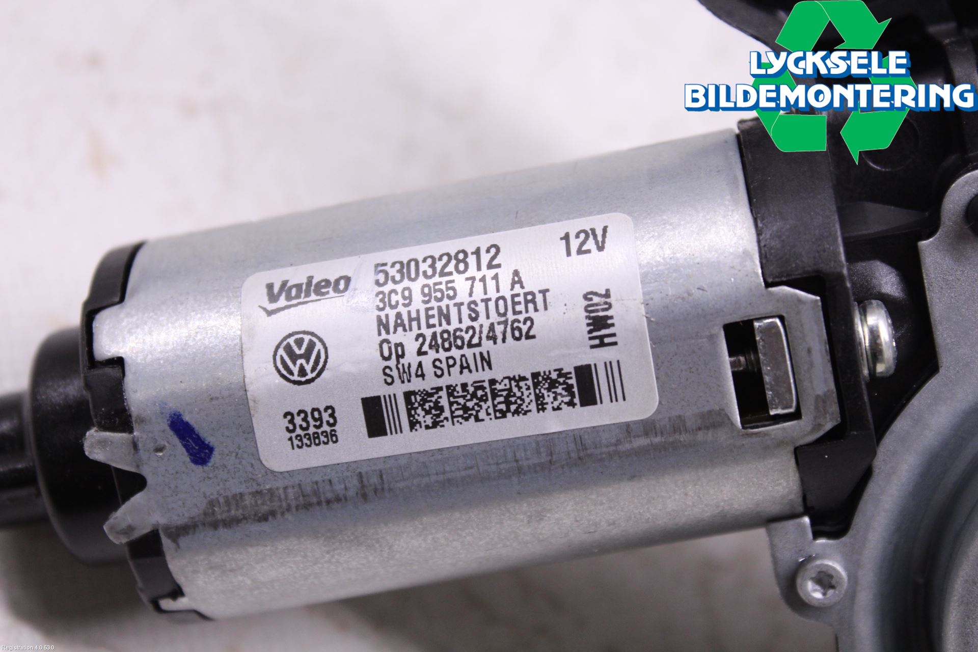Volkswagen VW PASSAT 11-14 Torkarmotor Baklucka