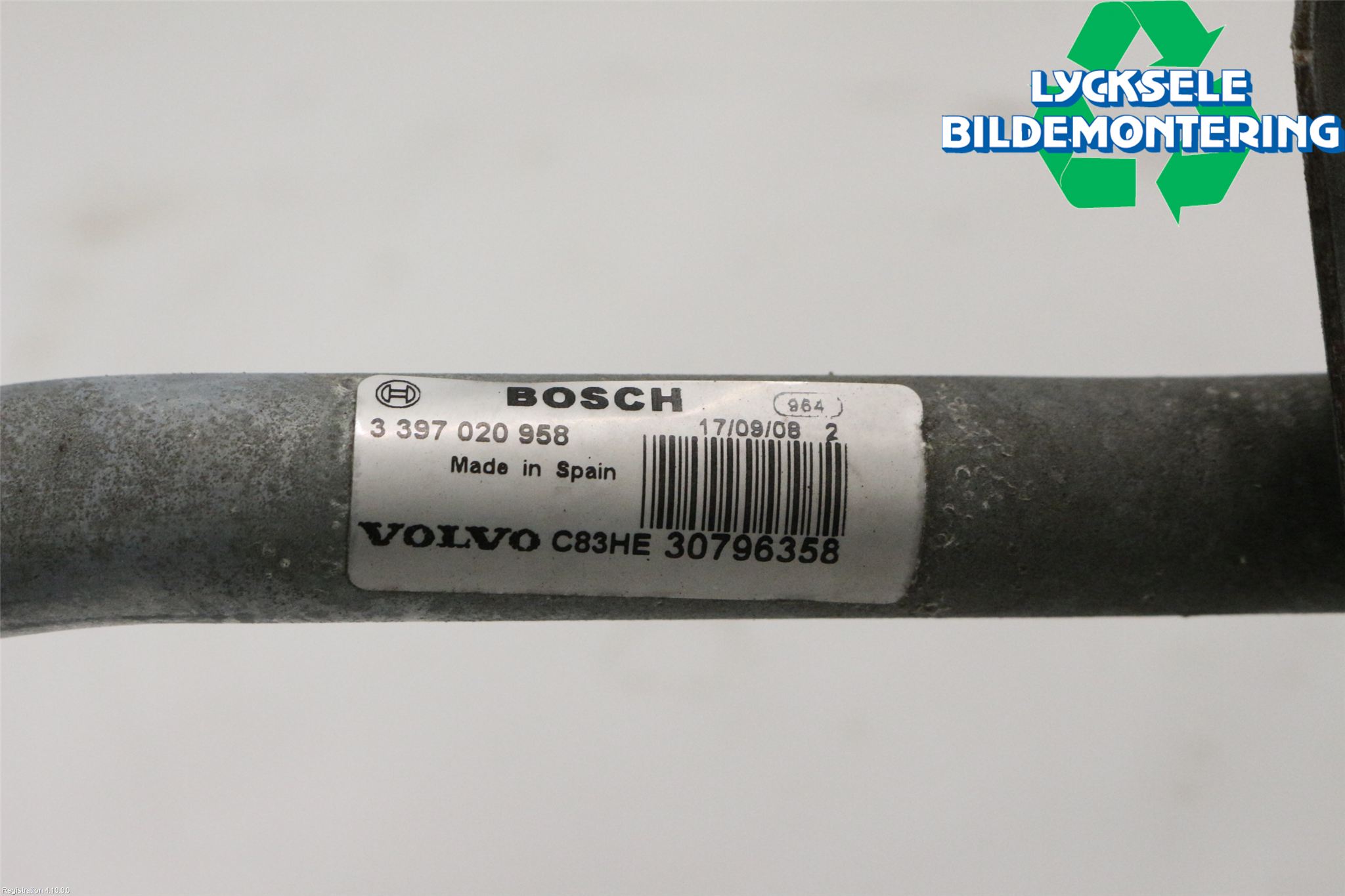 Volvo V70 08-13 Torkarmekanism Vindruta