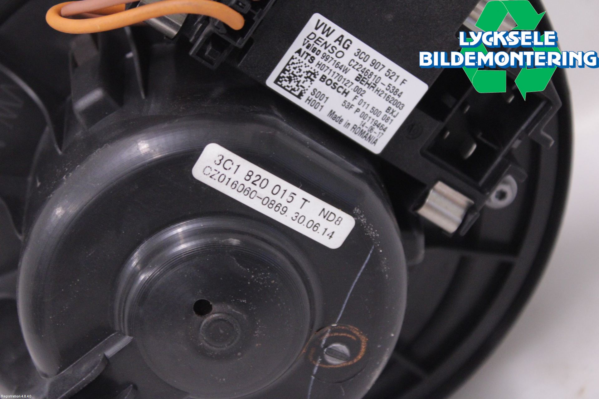 Volkswagen VW PASSAT 11-14 Ac Värmefläkt