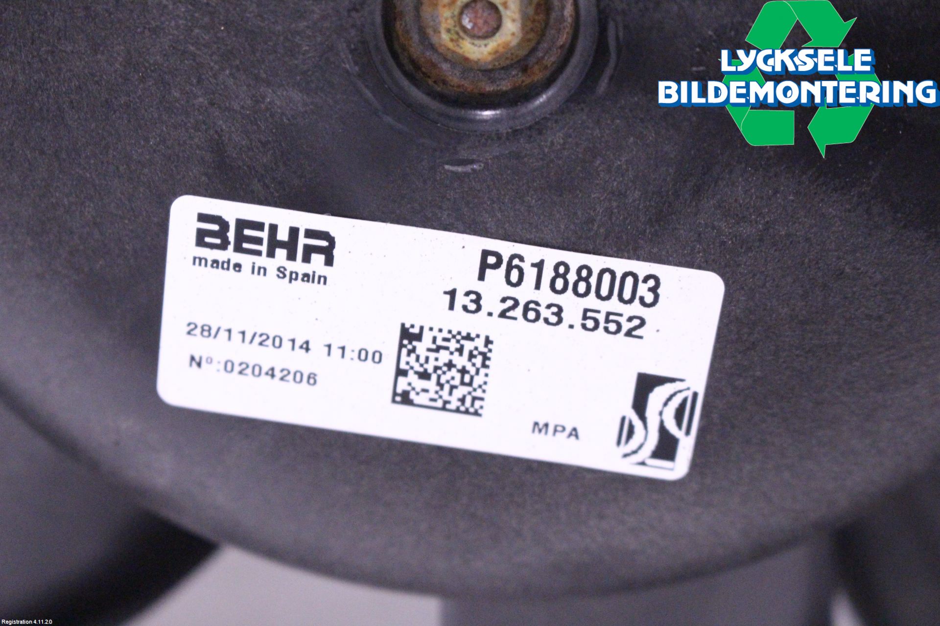 Opel CORSA E 15-19 Kylfläkt El