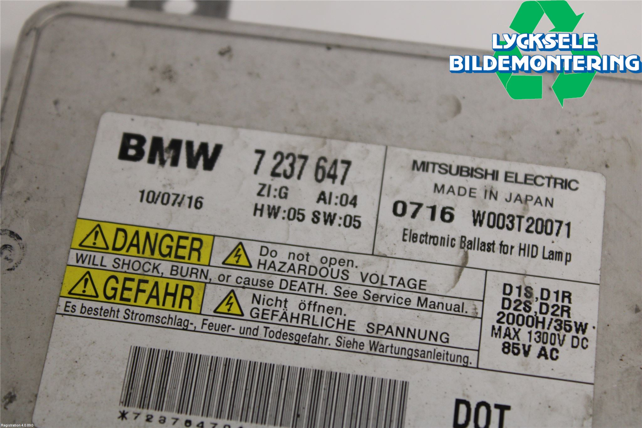BMW 3 E90/91 SED/TOU 05-12 Styrenhet Strålkastare