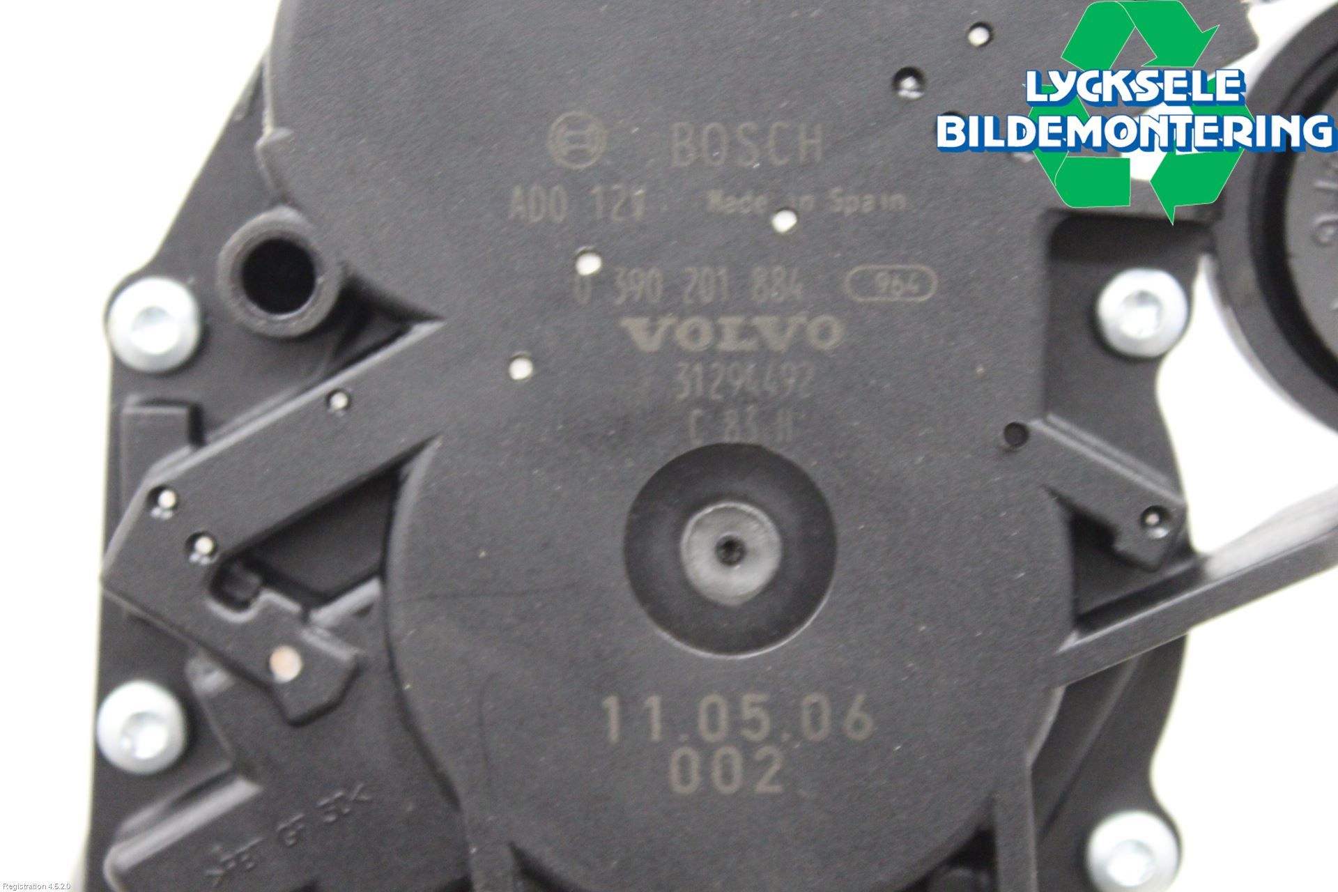 Volvo V60 11-13 Torkarmotor Baklucka