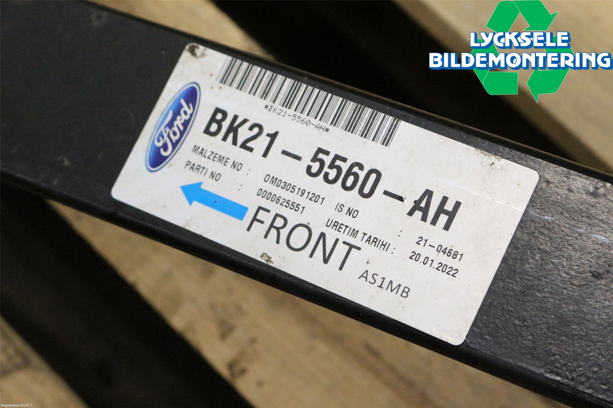 Ford TRANSIT/TOURNEO CUSTOM 13-24 Fjäder Bak Blad