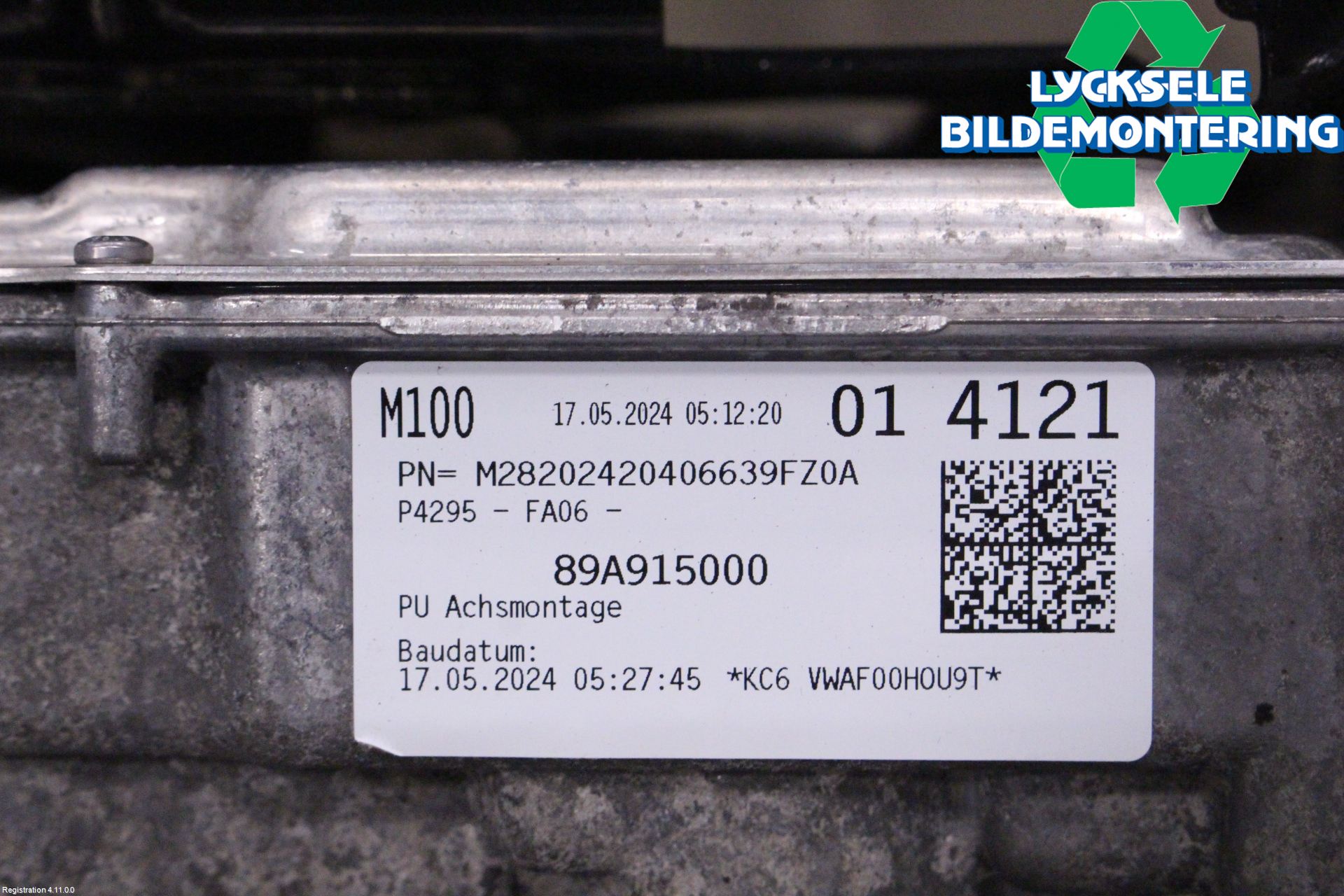 Audi Q4 E-TRON FZ 22- Batteriladdare Högspänning