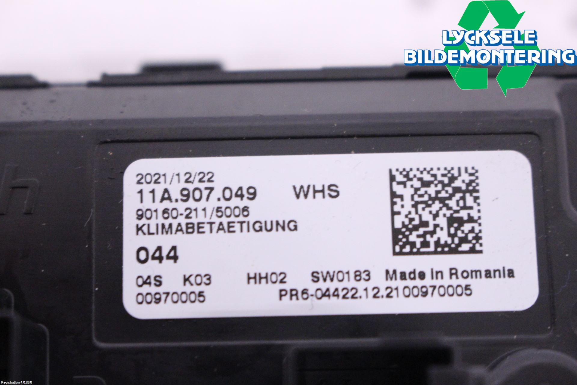 Volkswagen VW ID.4 21- Ac Styrenhet Ac Manöveren