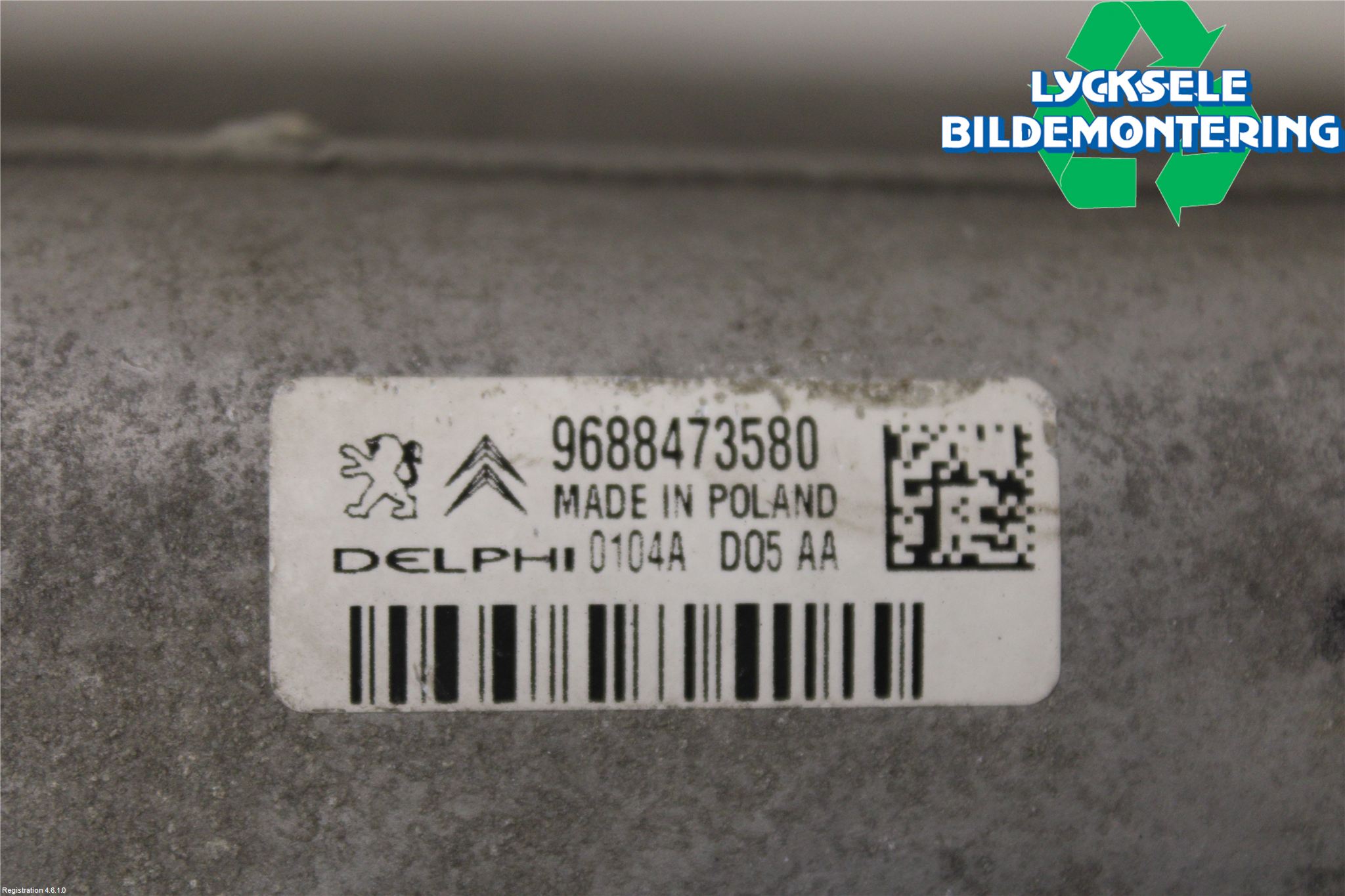 Citroen C5 08-17 Laddluft-Intercooler Kyl