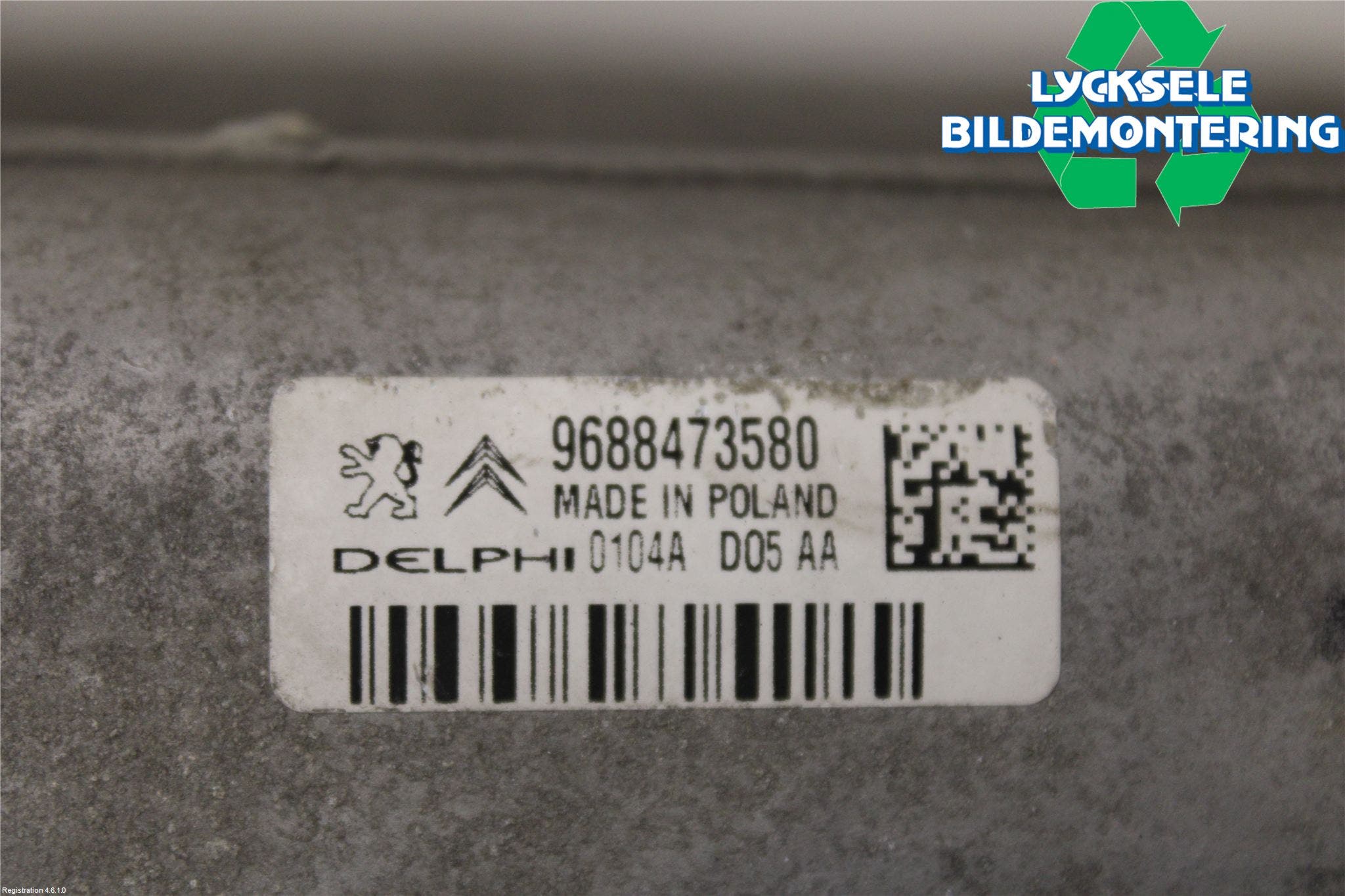 Citroen C5 08-17 Laddluft-Intercooler Kyl