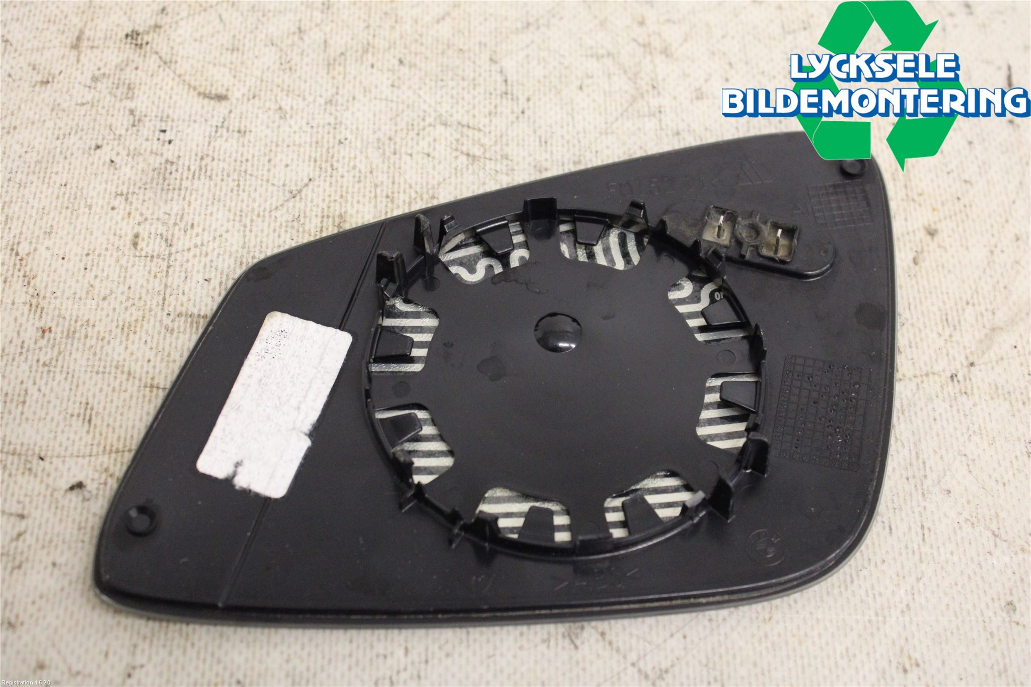 BMW 5 F10/F11/F18 09-17 Spegelglas Hö