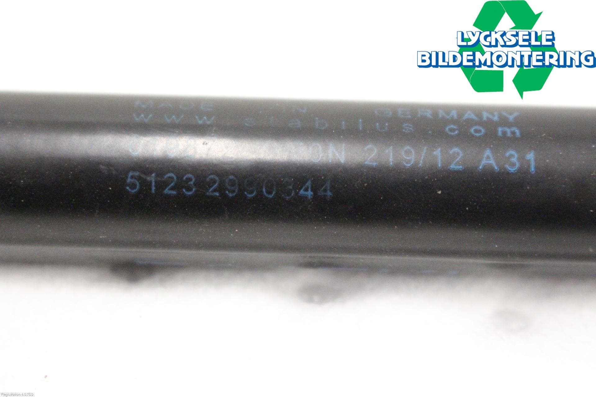 BMW X1 E84 10-15 Gasfjäder Motorhuv