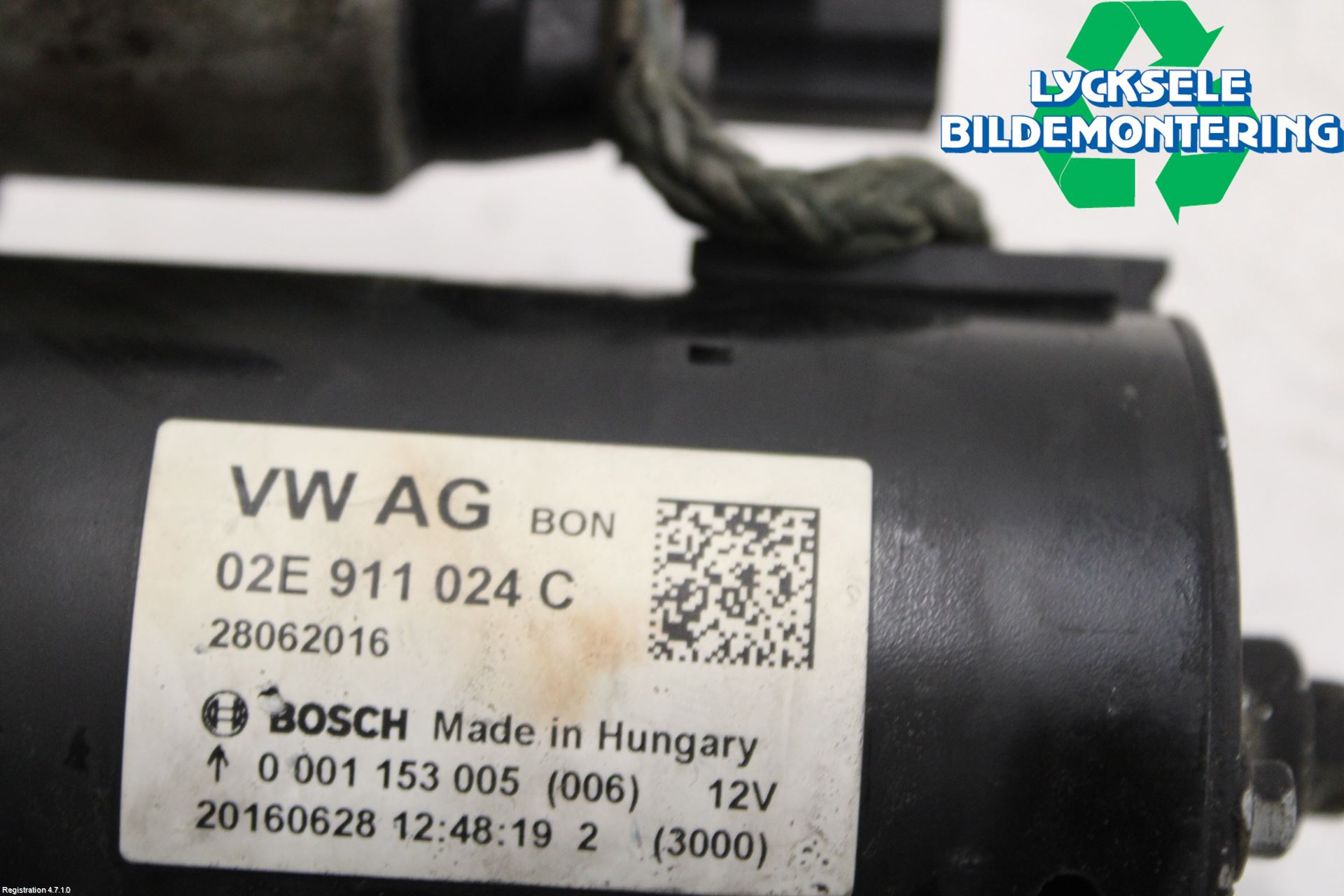 Volkswagen VW TRANSP/CARAVELLE (T6) 16-22 Startmotor Diesel